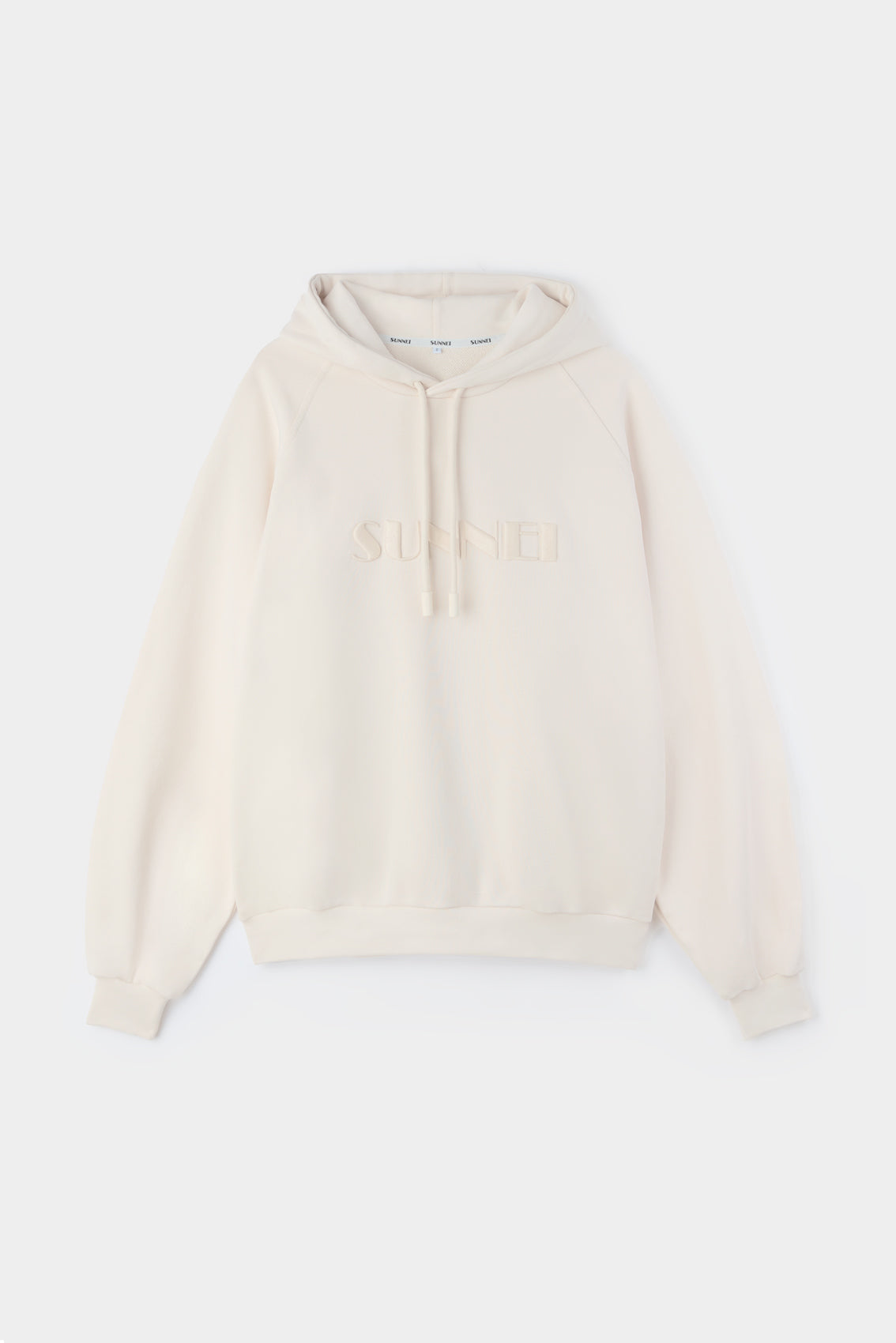 EMBROIDERED HOODIE / light beige – SUNNEI