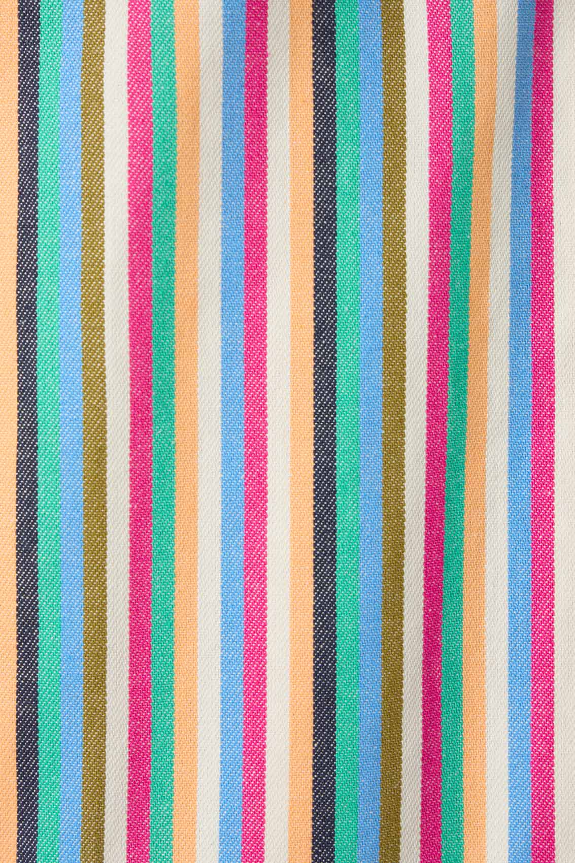 POCKET SHORTSLEEVE SHIRT / multicolor stripes
