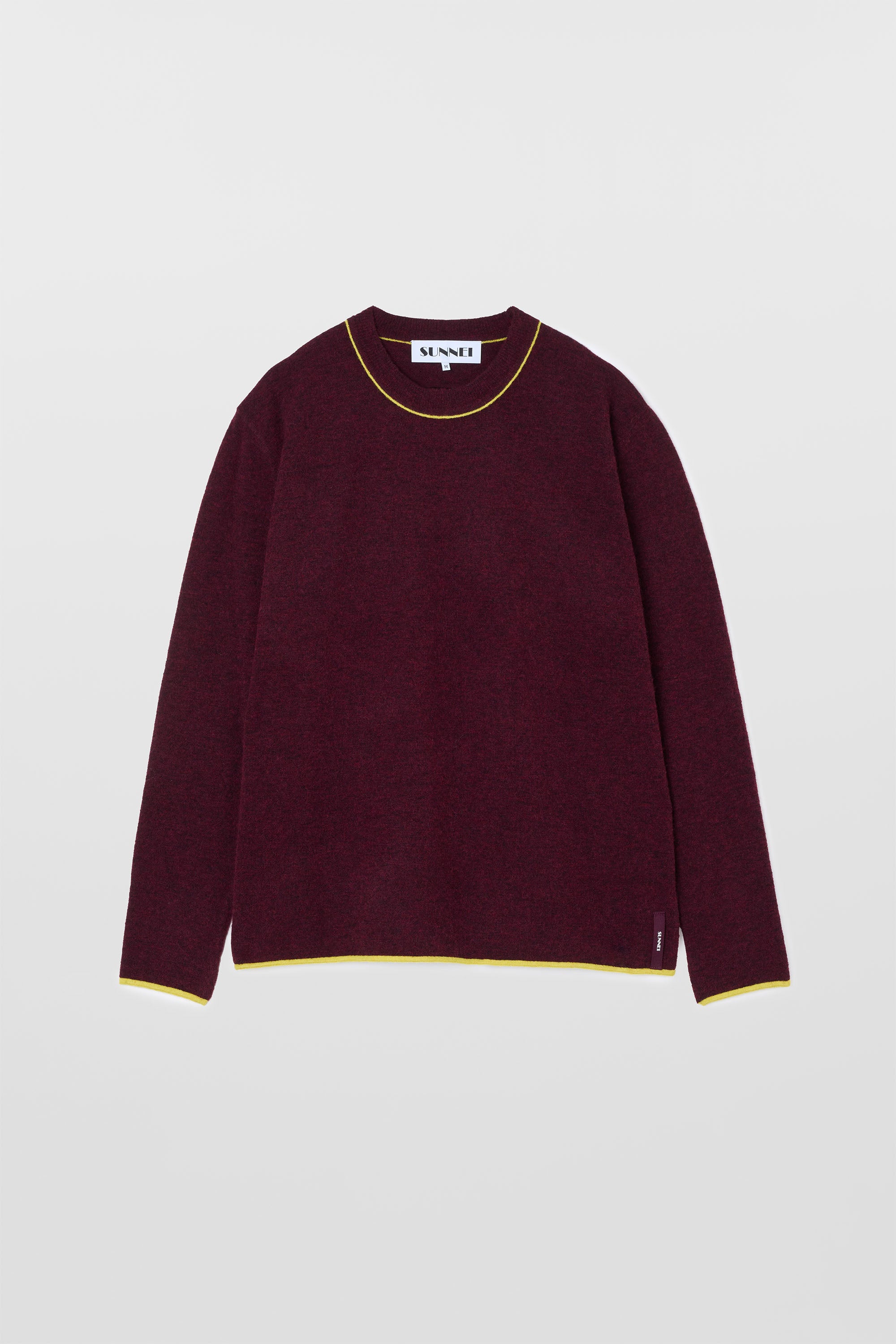 QUASI Hymn Sweater Eggplant M ニット