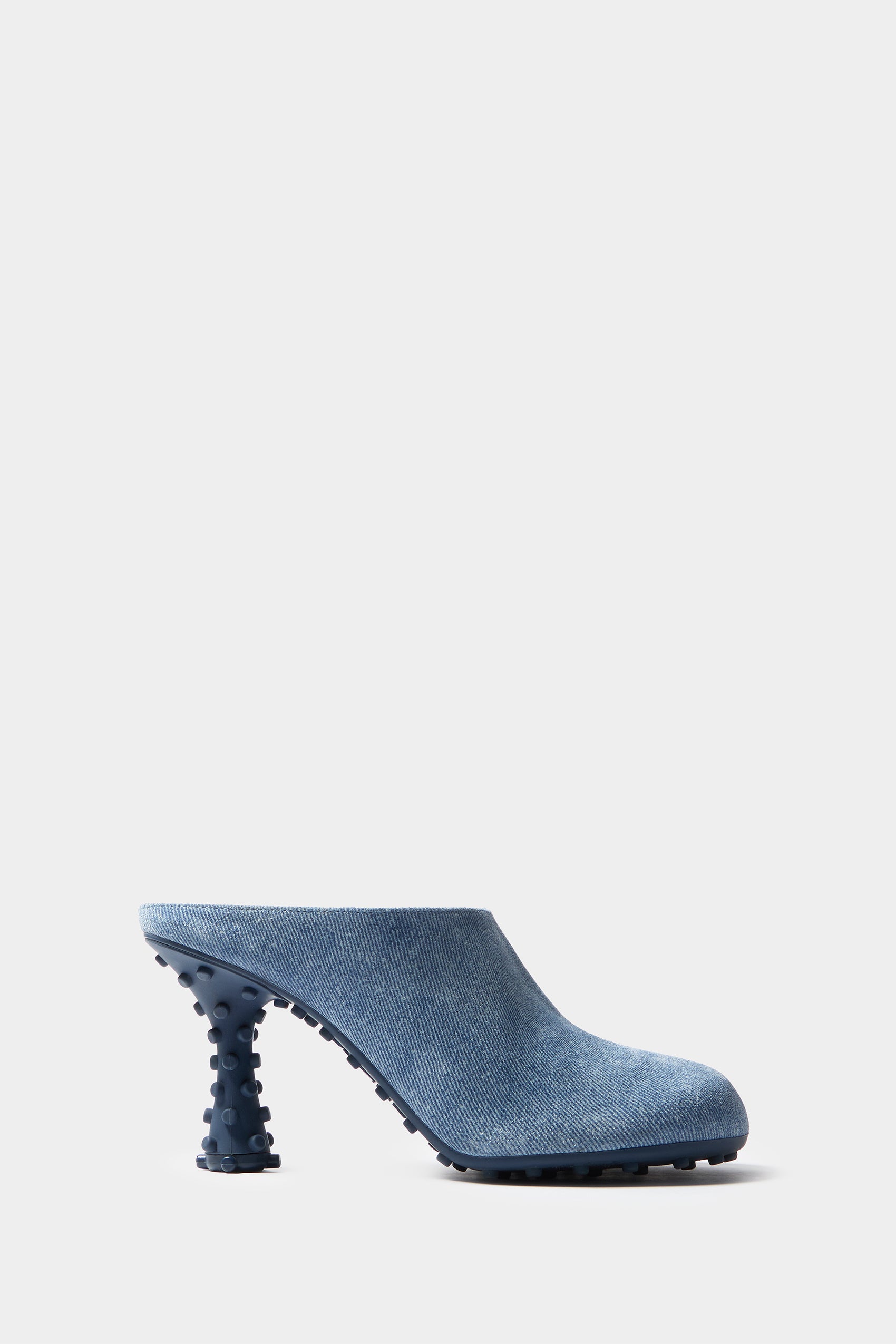 1000CHIODI MULE HEELS suede denim