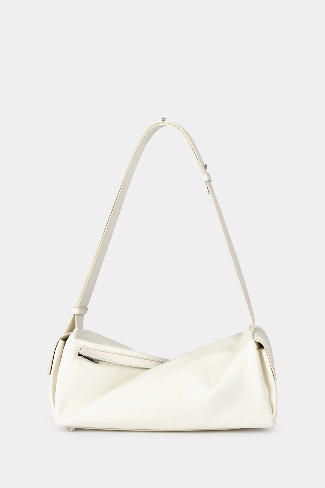 ★SUNNEI★ Lavaureto Twisted Strap Shoulder Bag Yellow MACCX SUNNEI X ELEONORA BONUCCI - LABAULETTO HAMMERED LEATHER BAG