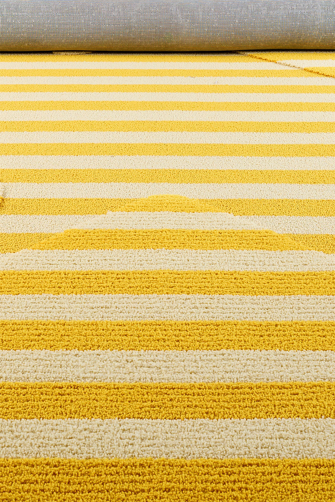 STELLATOP RUG / yellow & beige stripes