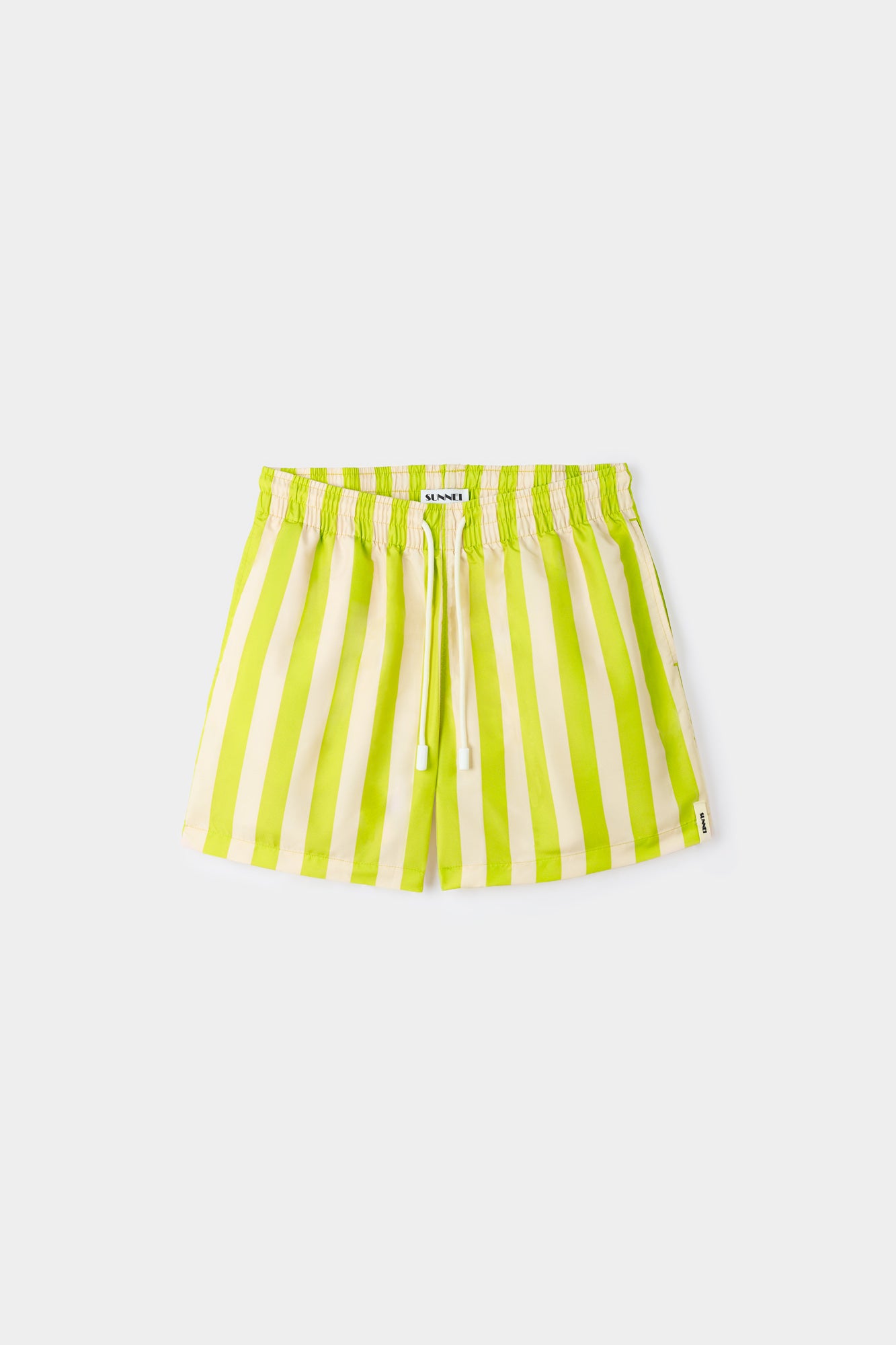 SWIMSHORTS / beige and yellow stripes