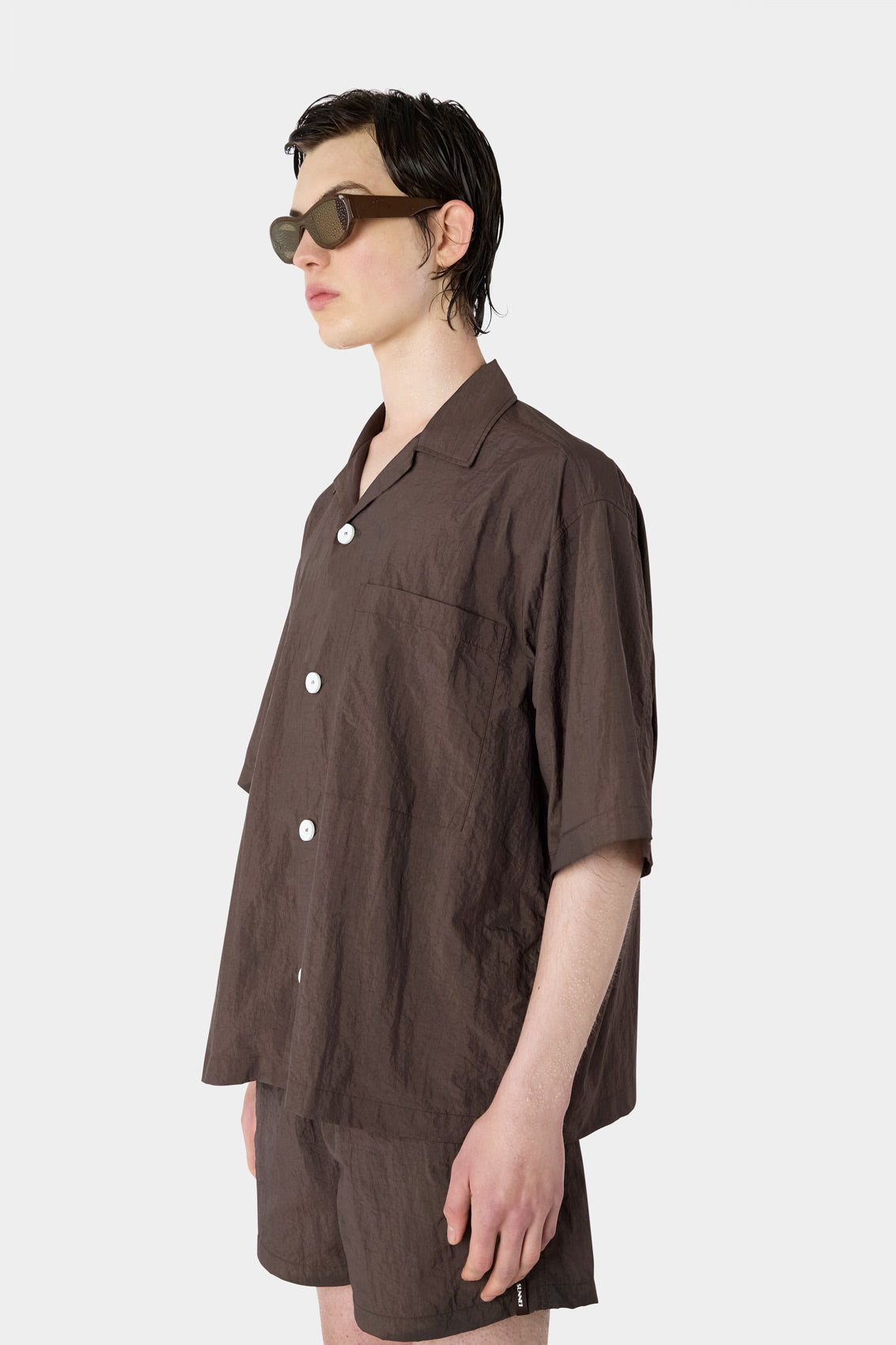 BEACH SHIRT / moka brown