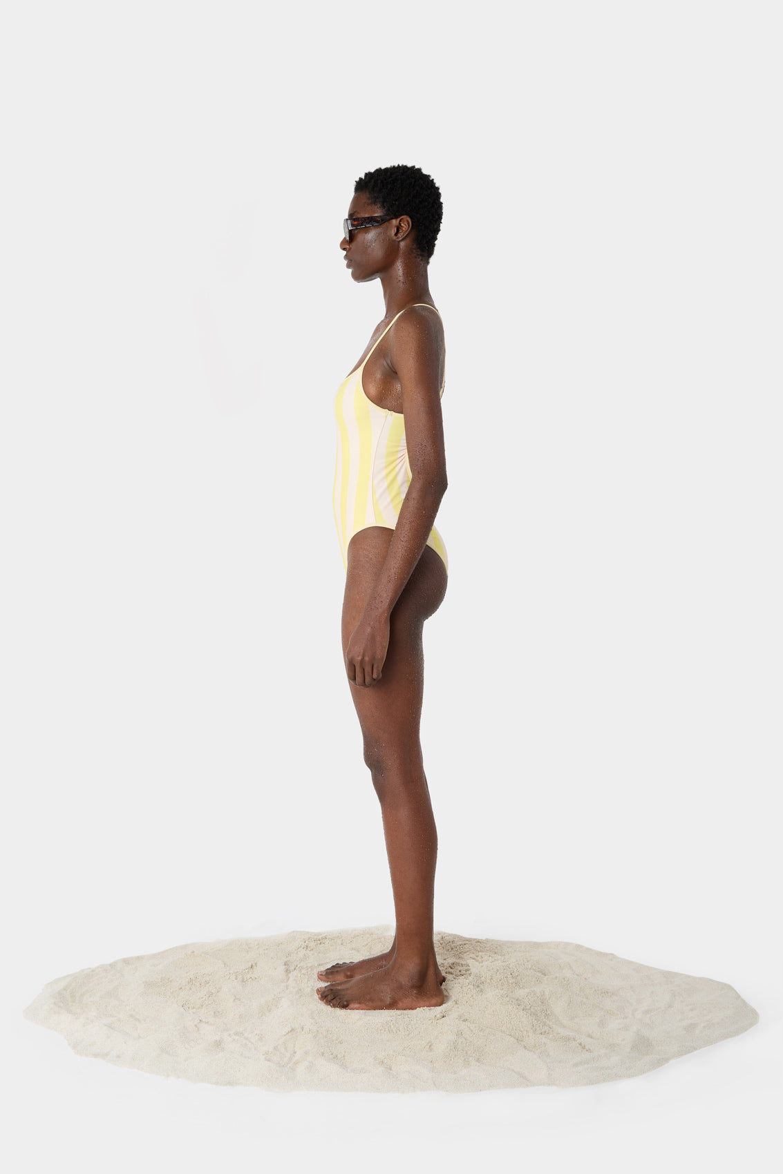 REVERSIBLE SWIMSUIT / butter