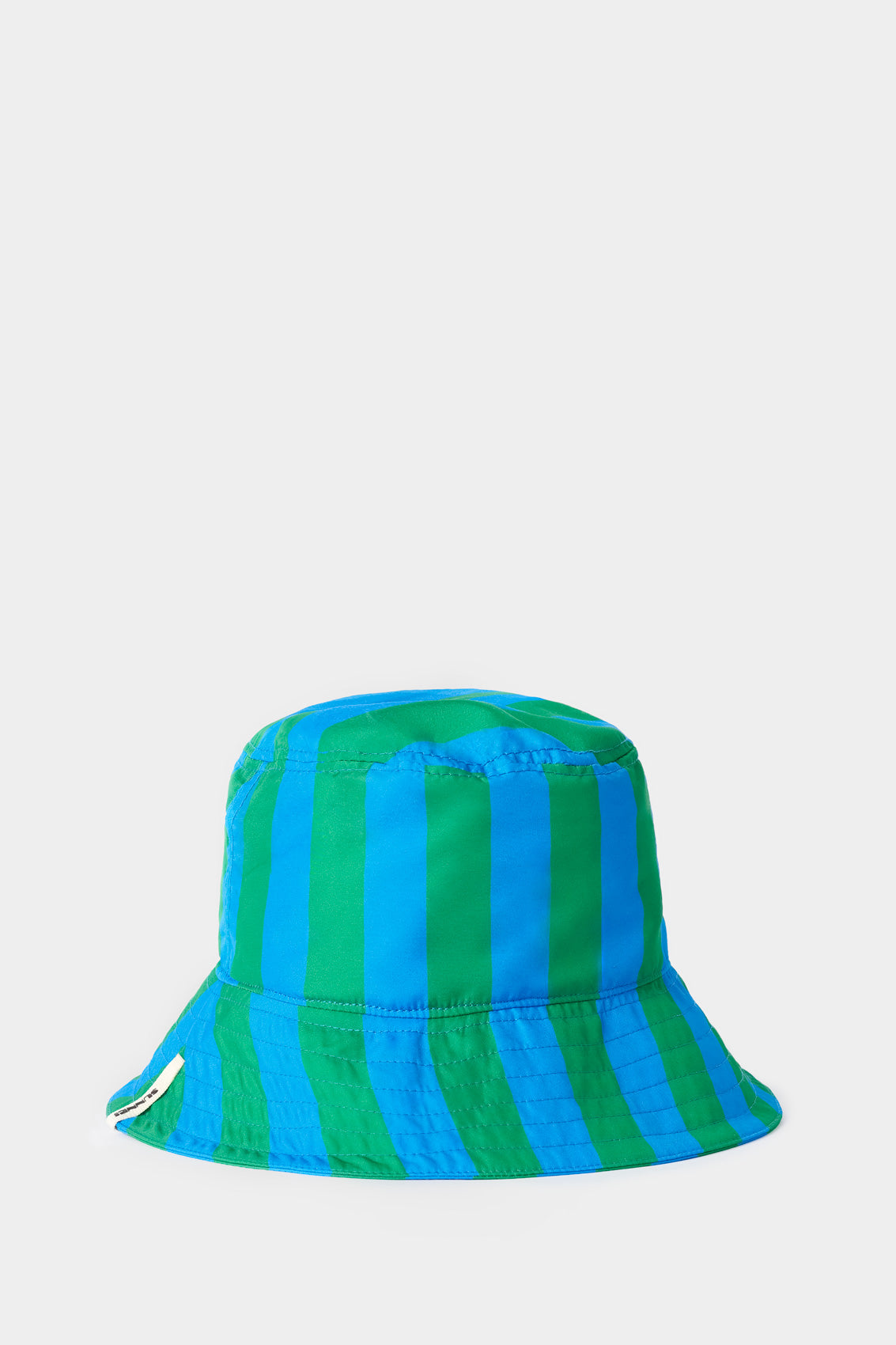 BUCKET HAT / azure & green stripes