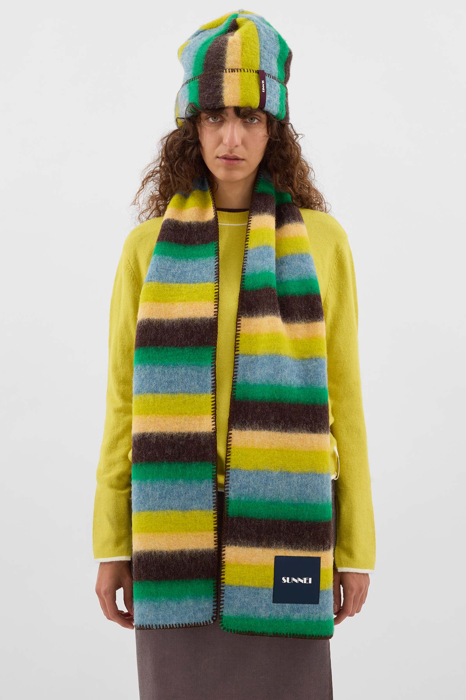 SCARF / multicolor stripes – SUNNEI