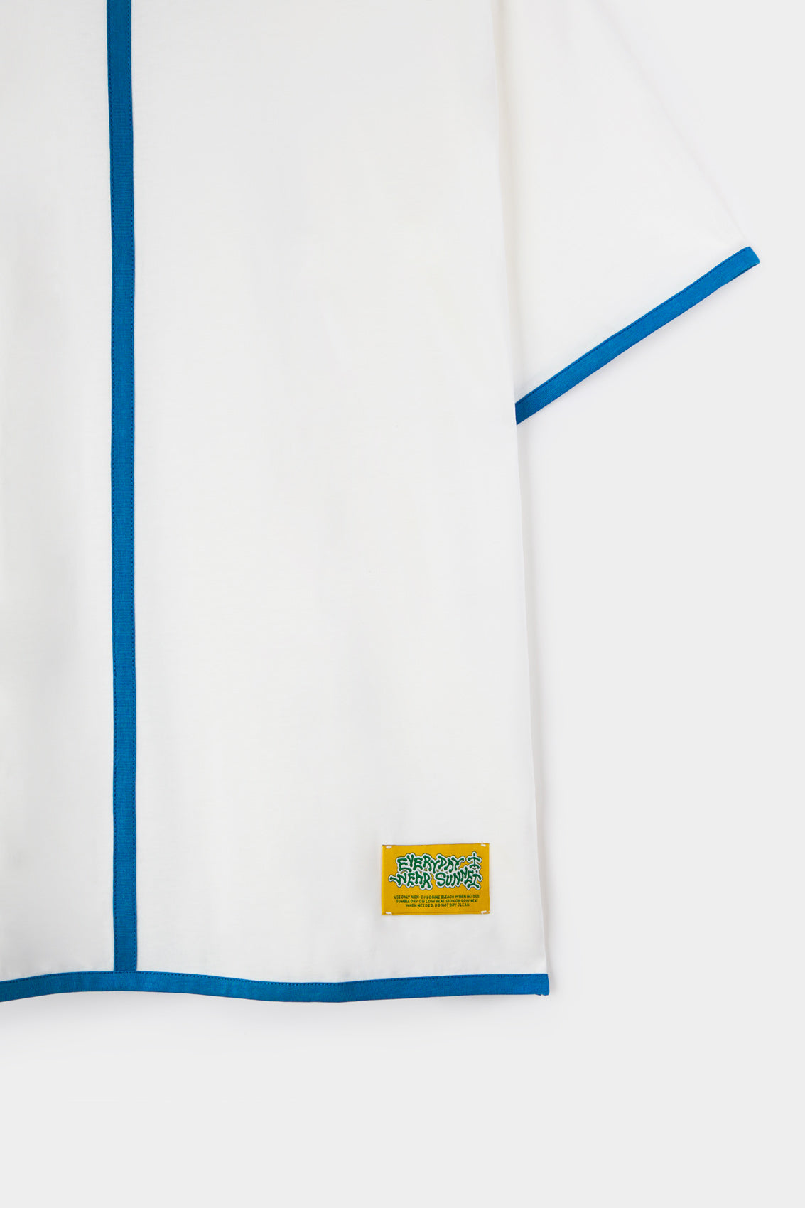 CLASSIC T-SHIRT WITH PROFILE / white & dark navy