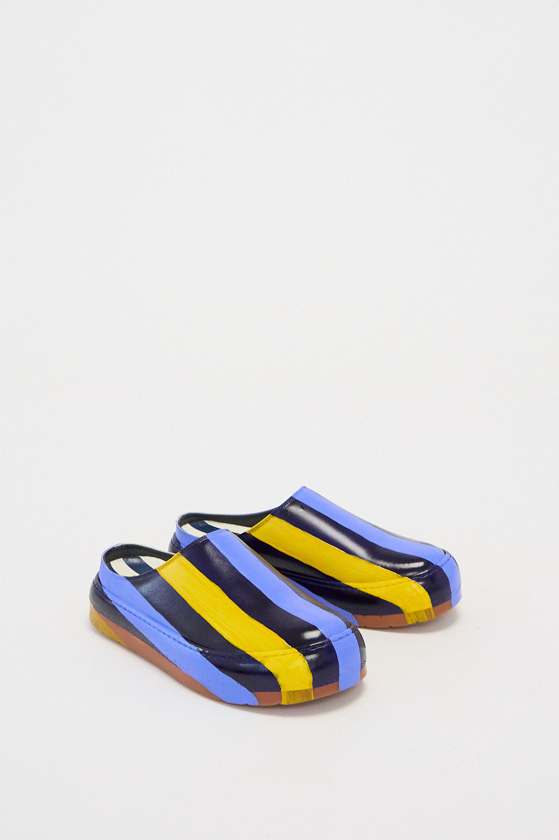 DREAMY MULE / blue & yellow stripes