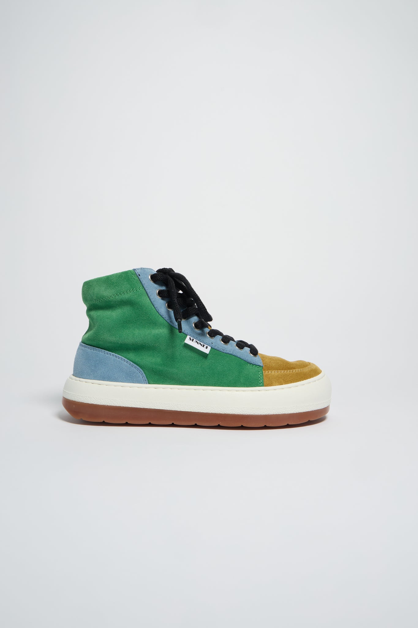 GREEN MULTICOLOR SUEDE HIGH TOP DREAMY SHOES
