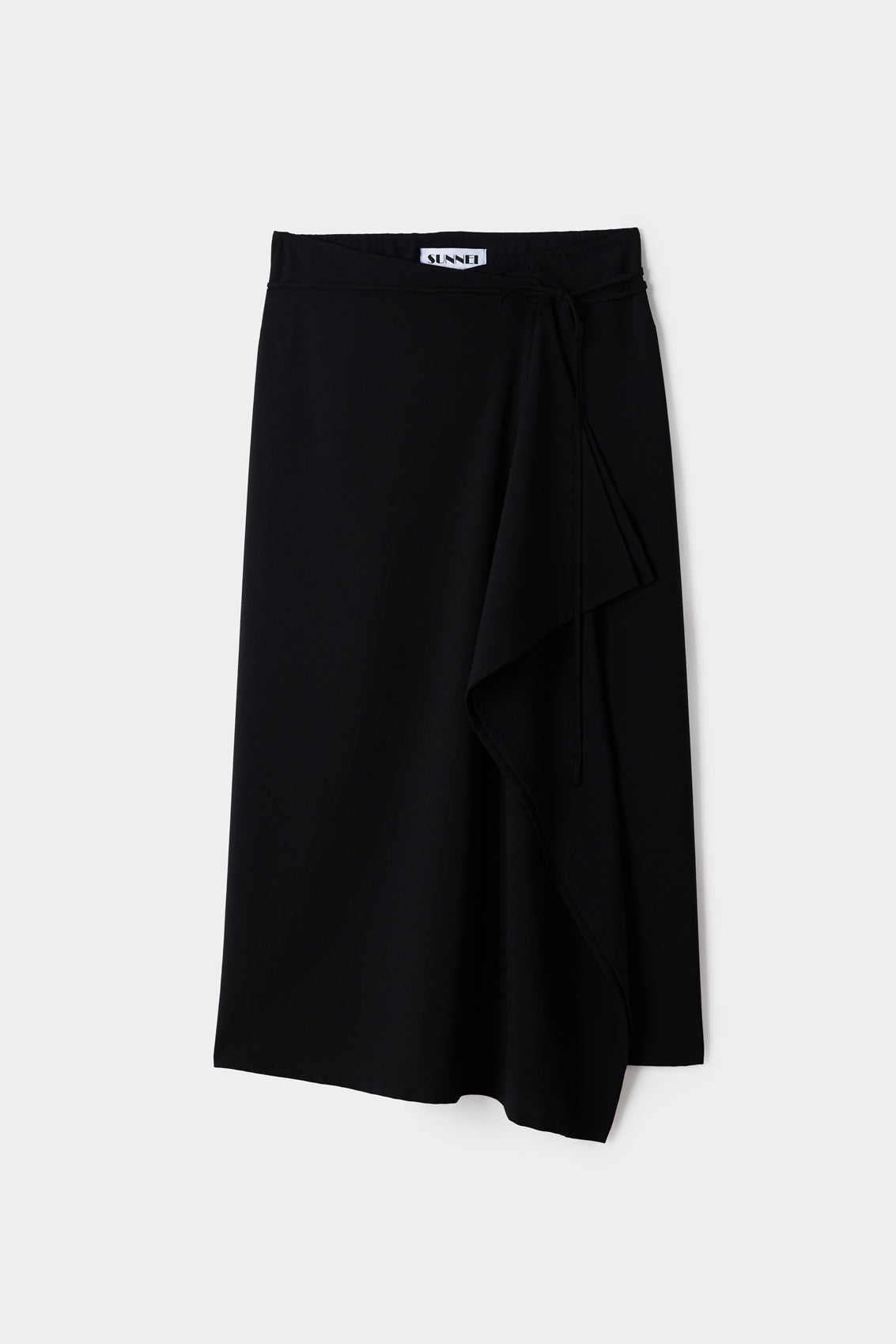 DRAPED SKIRT / black