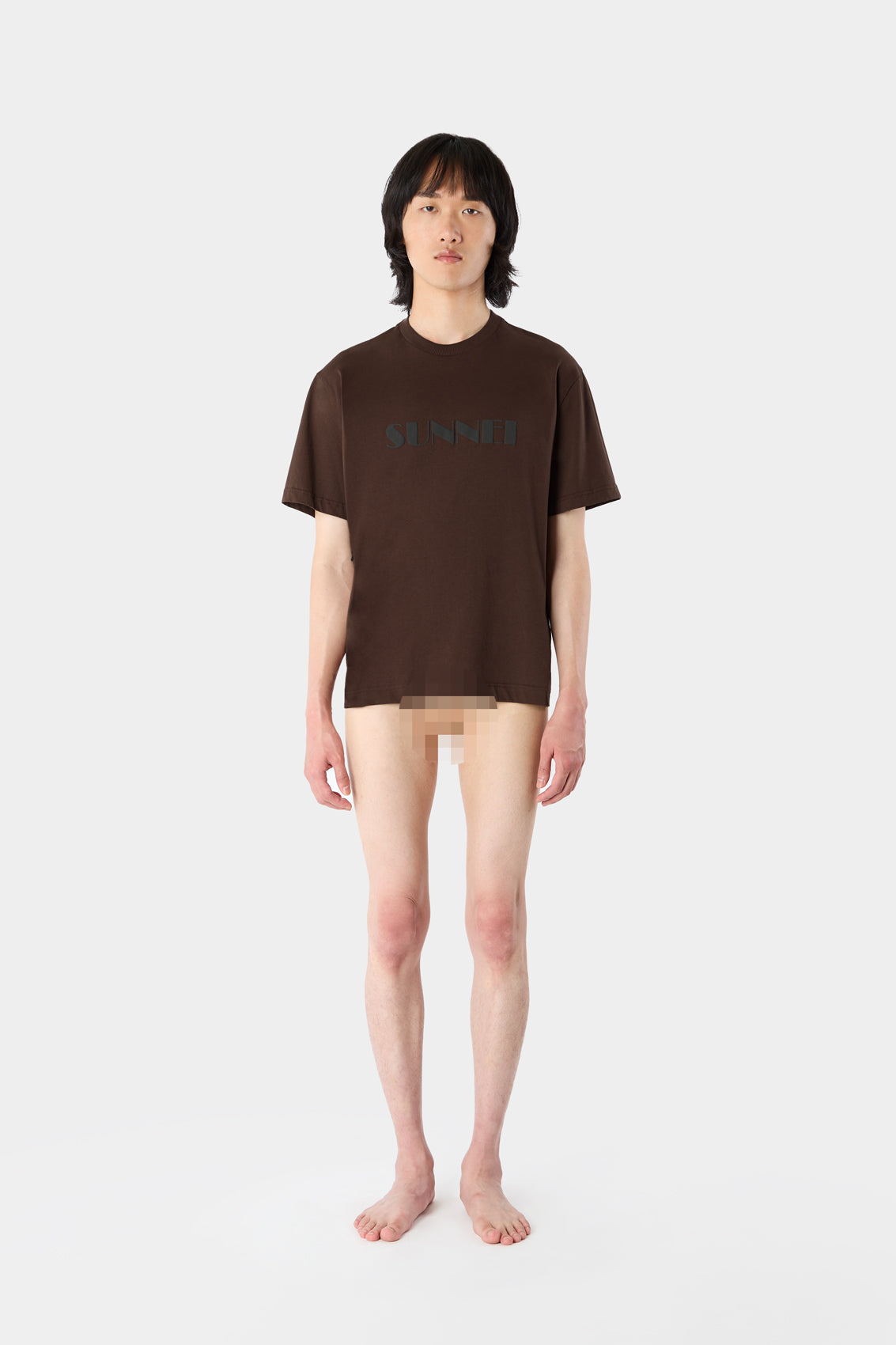 BIG LOGO T-SHIRT / brown