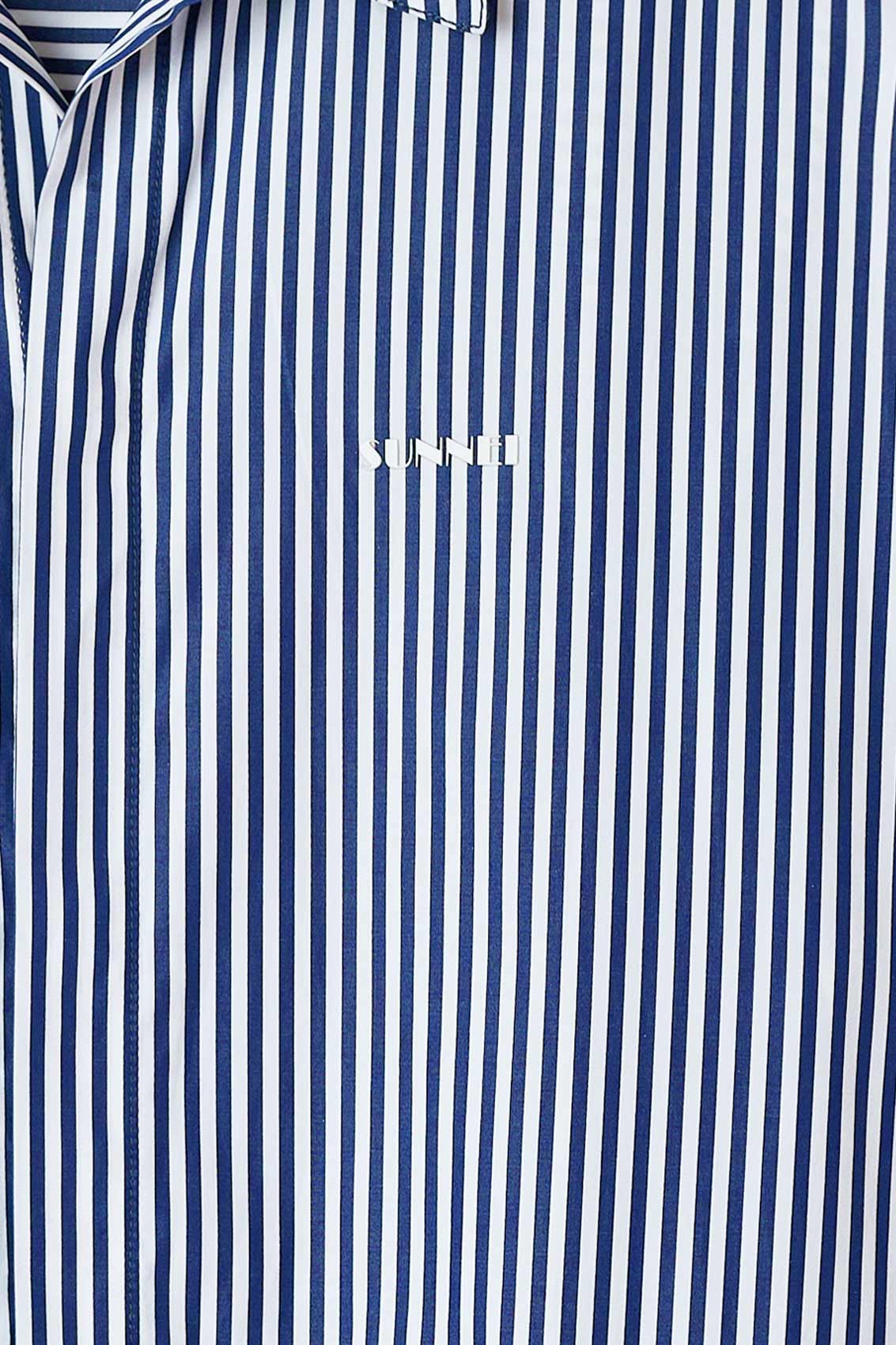OVER SHIRT / blue & white stripes