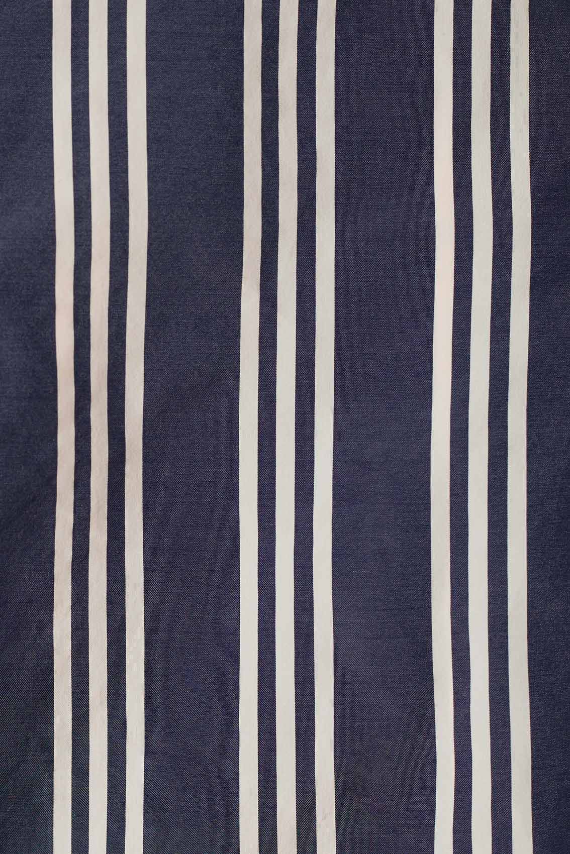 POLO SHIRT / white and blue stripes