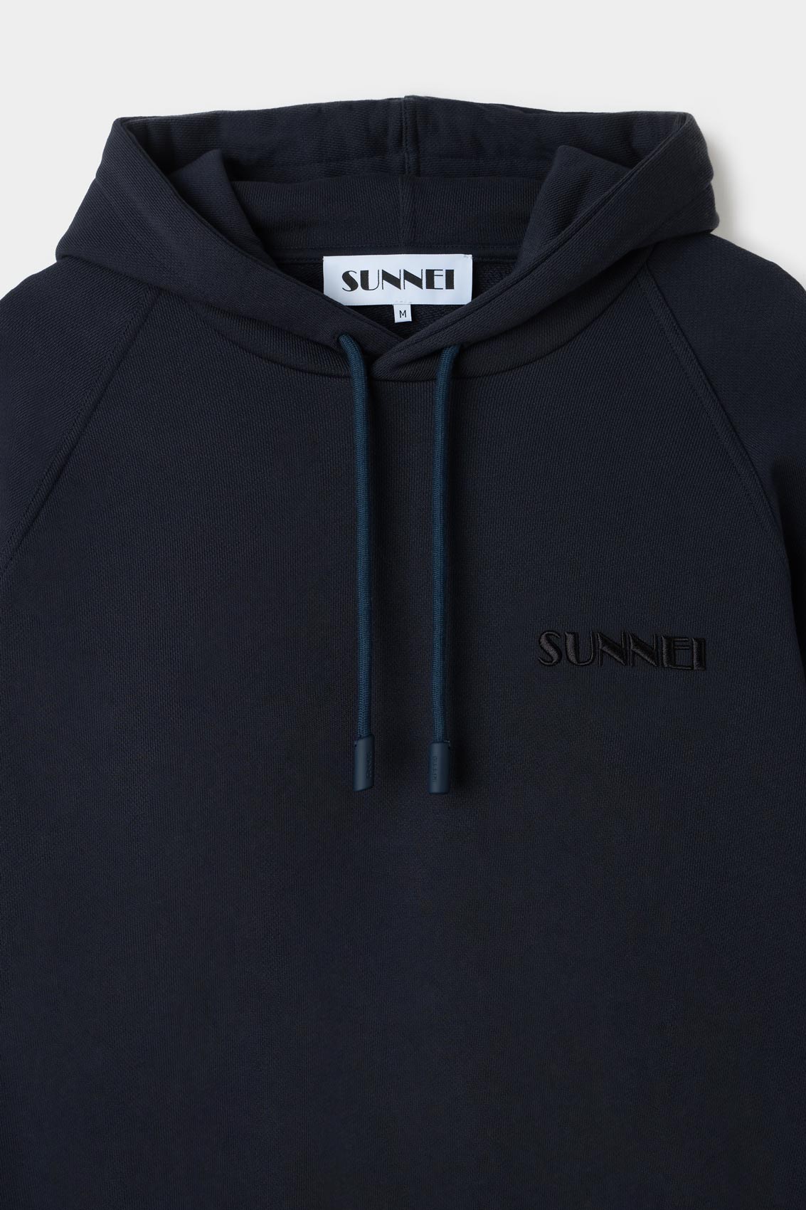 SMALL LOGO EMBROIDERED HOODIE /  blue