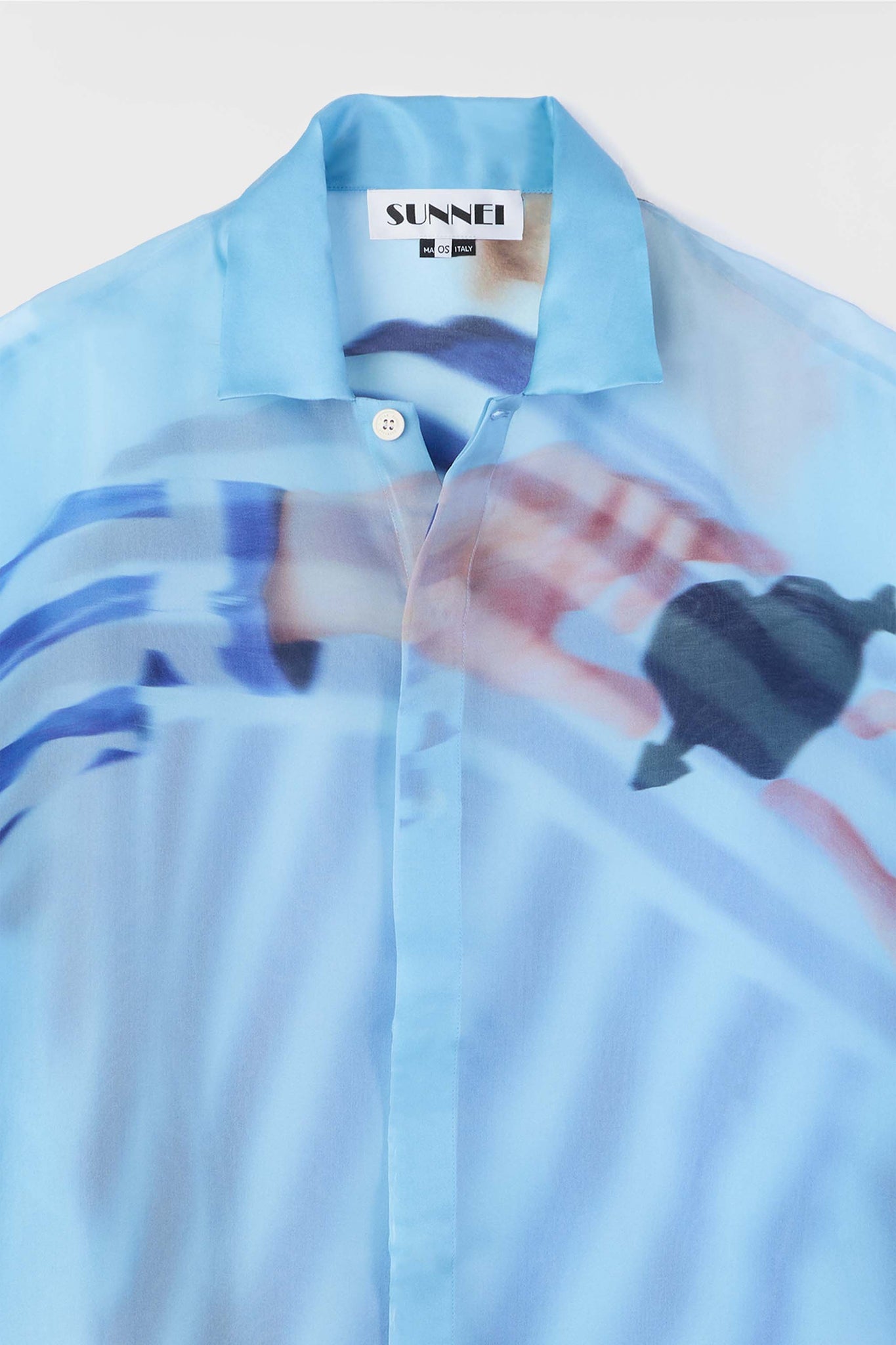 'CUORE DI PIETRA' MEGA OVER SHIRT / azure