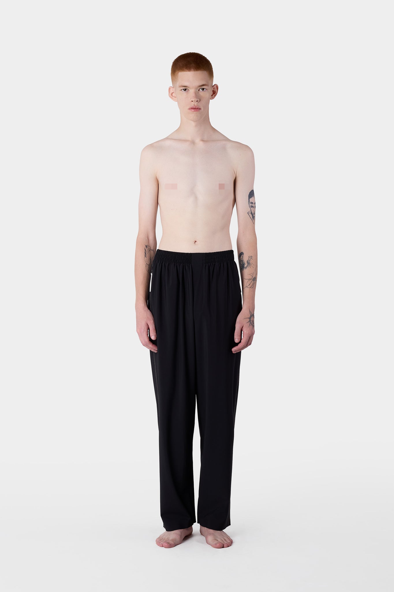 ELASTIC PANTS / black