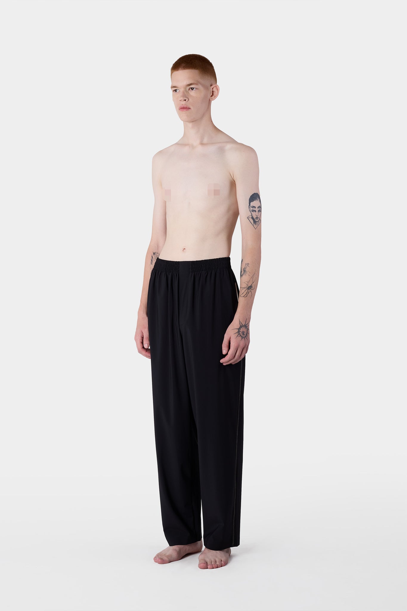 ELASTIC PANTS / black