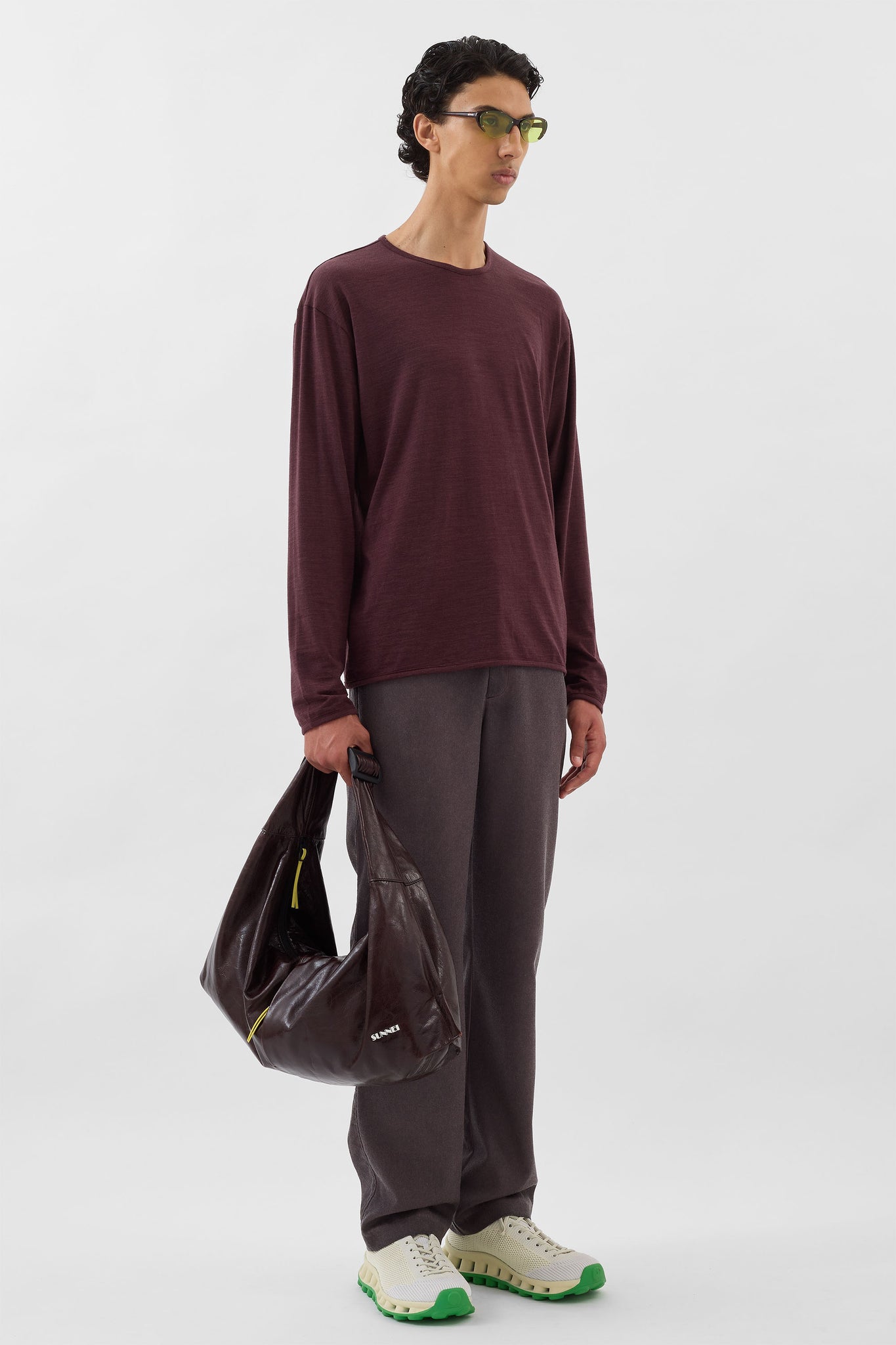 CLASSIC PANTS / plum