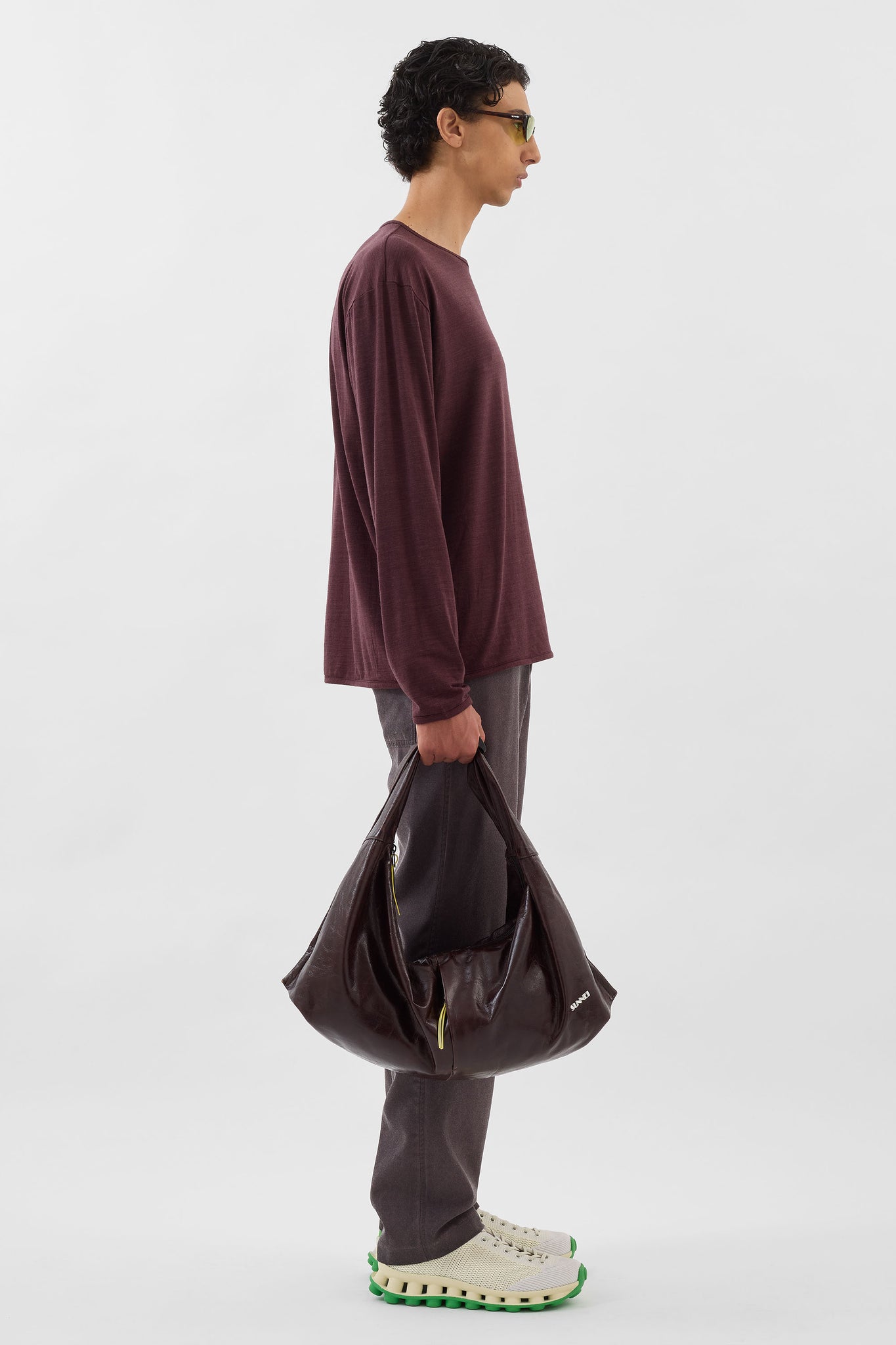 CLASSIC PANTS / plum
