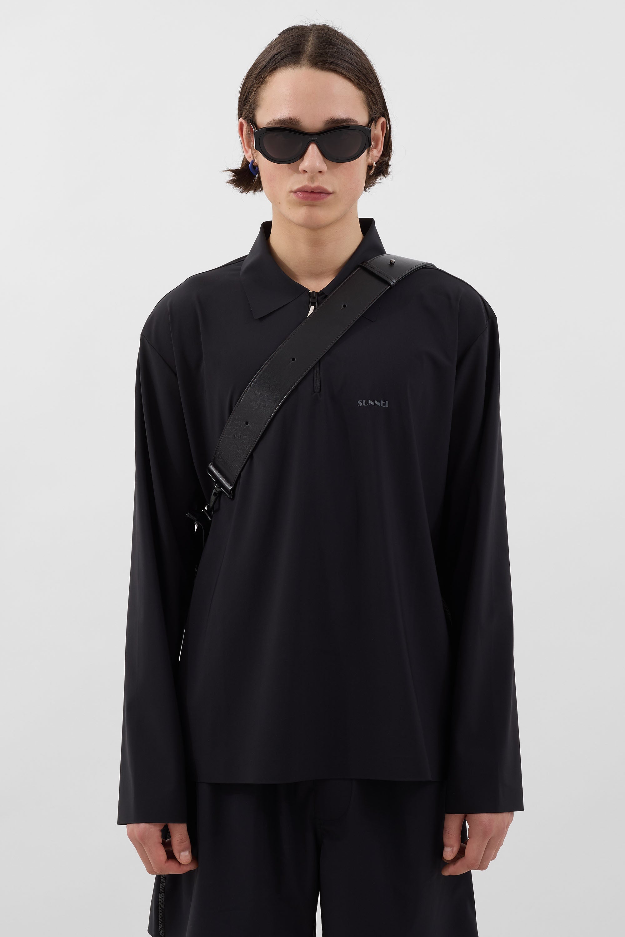 TECH LONGSLEEVE POLO / black – SUNNEI
