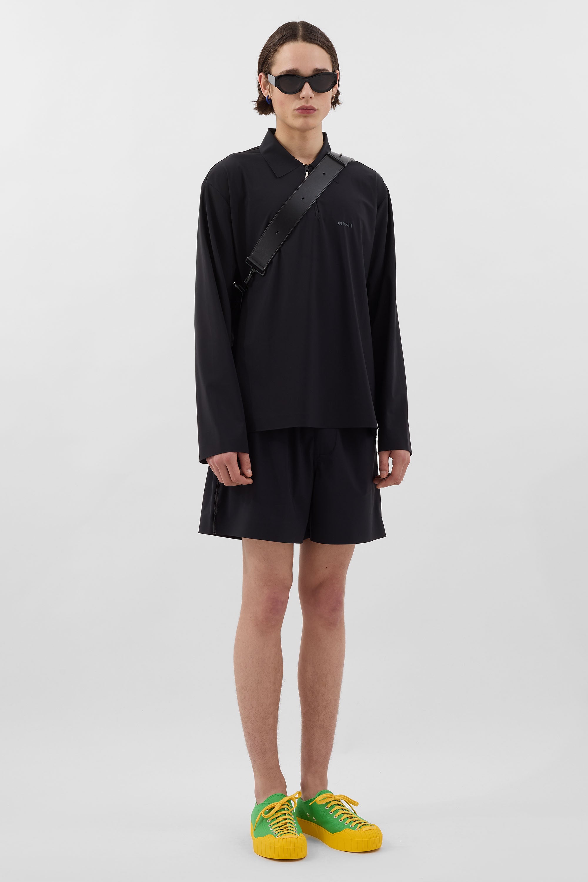 TECH LONGSLEEVE POLO / black – SUNNEI