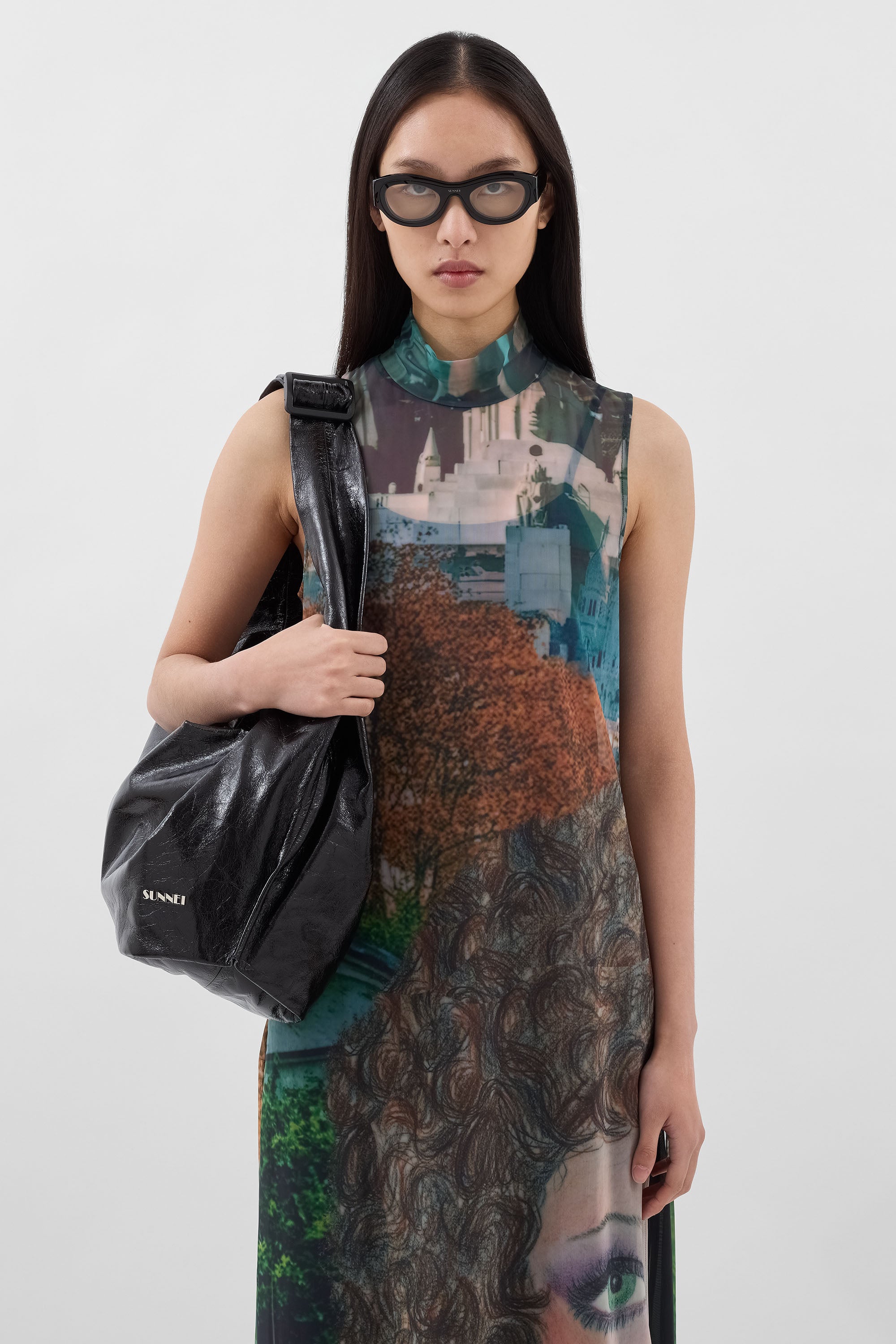 スカート SUNNEI SS23 Gonna midi logo all over (CRTWWSKR027 492) Sunnei Spring 2023 Ready-to-Wear Fashion Show | Vogue