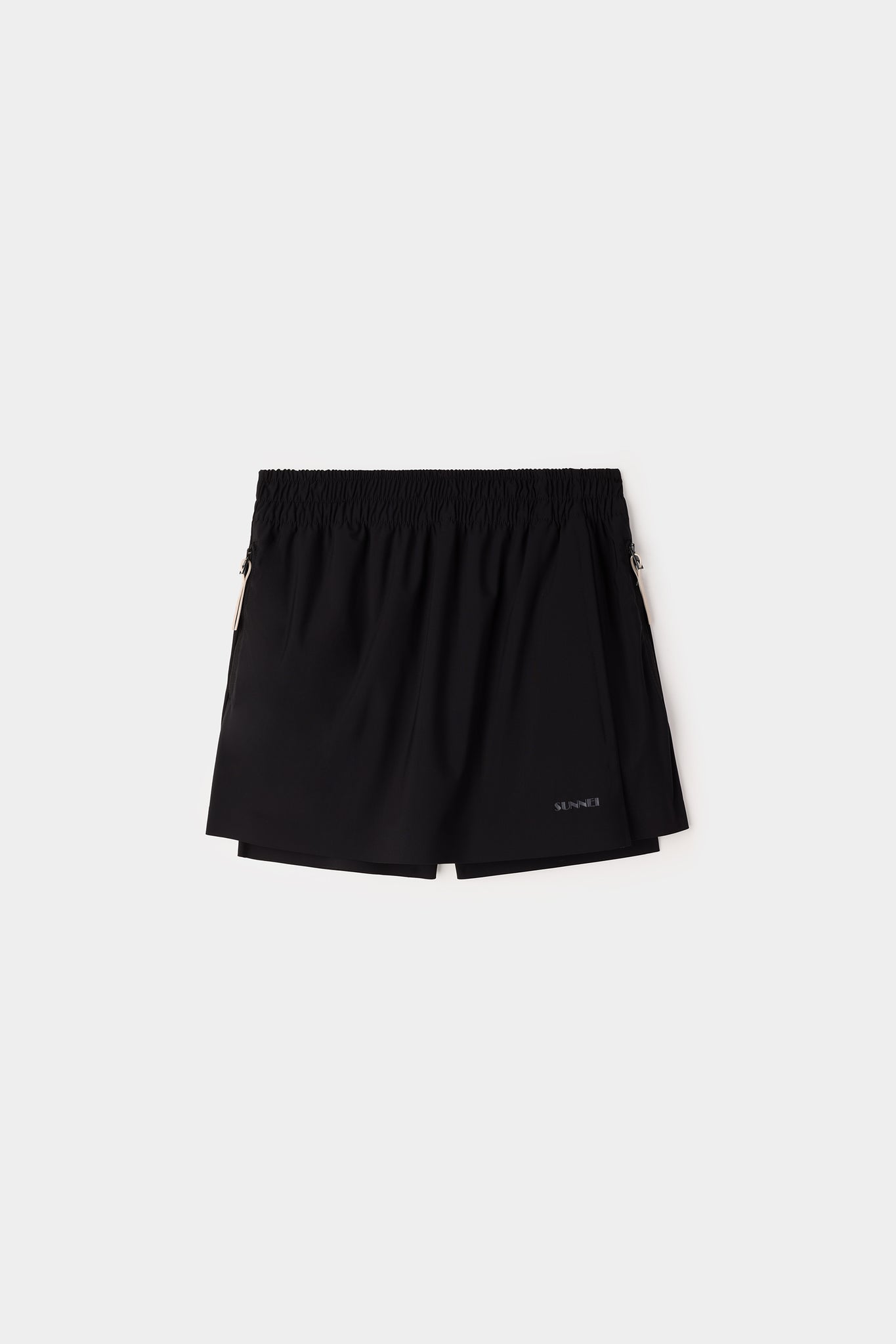 ELASTIC MINI SKIRT / black