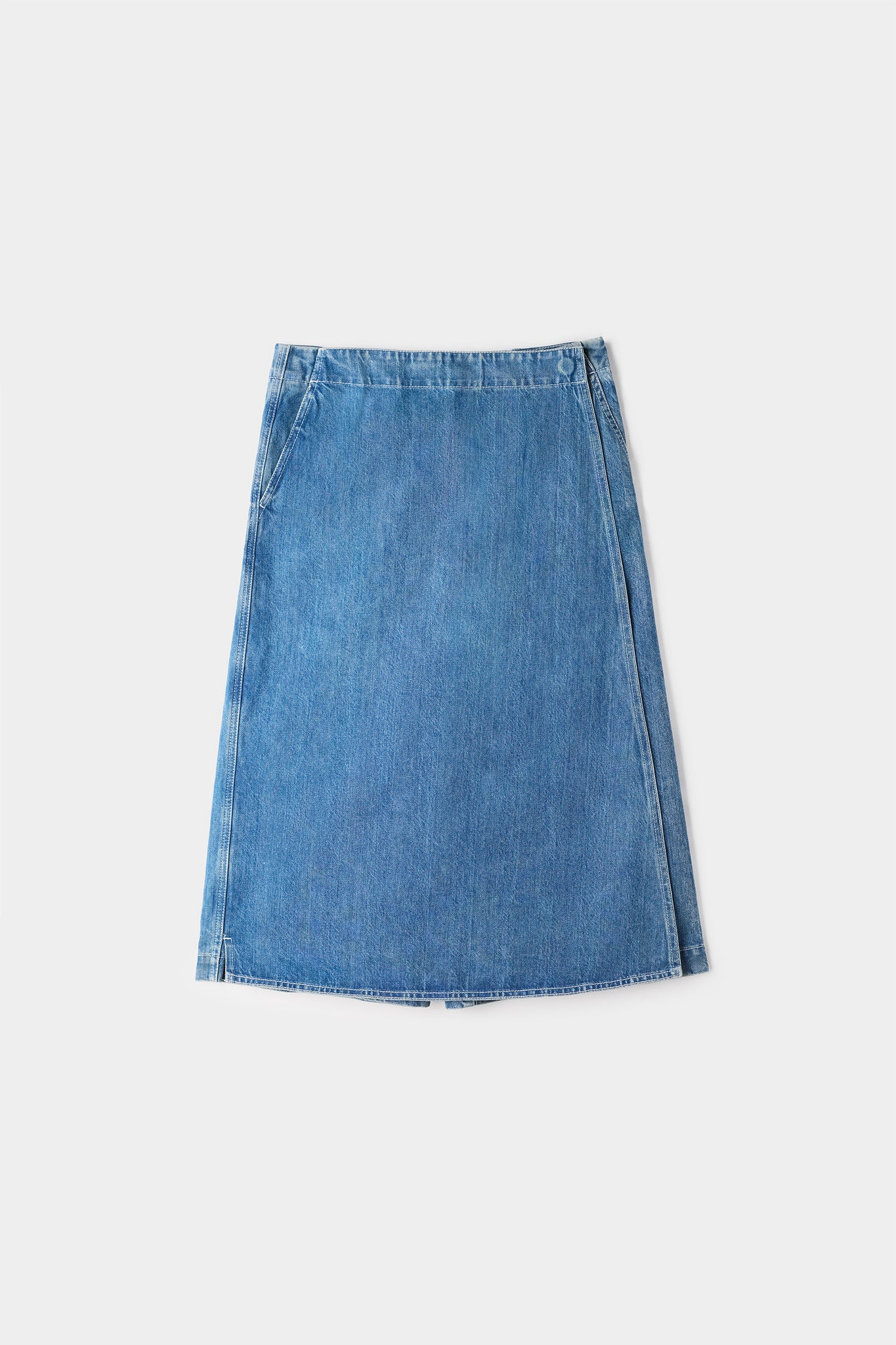 PANTA SKIRT / light washed denim