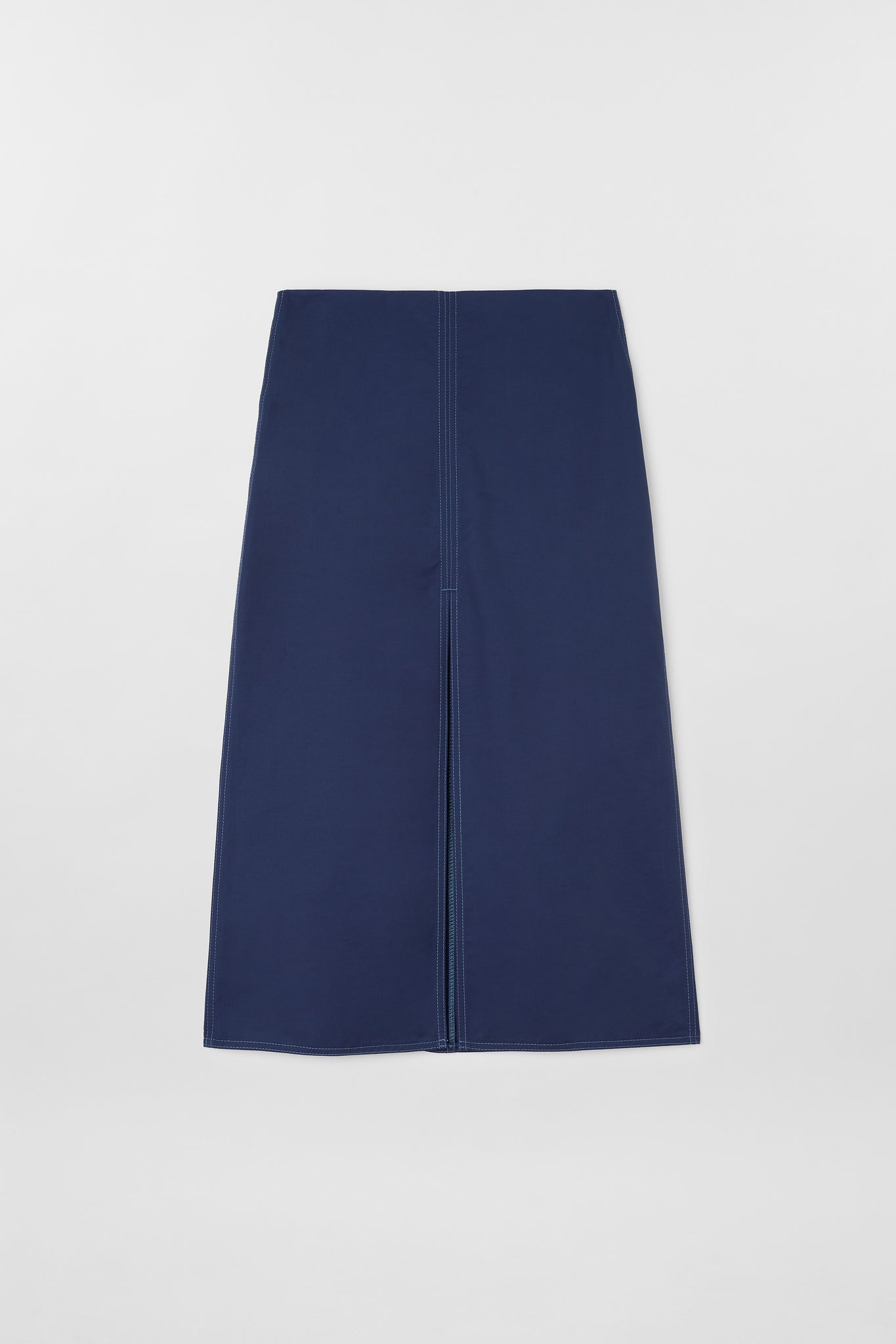 LONG SPLIT SKIRT / blue