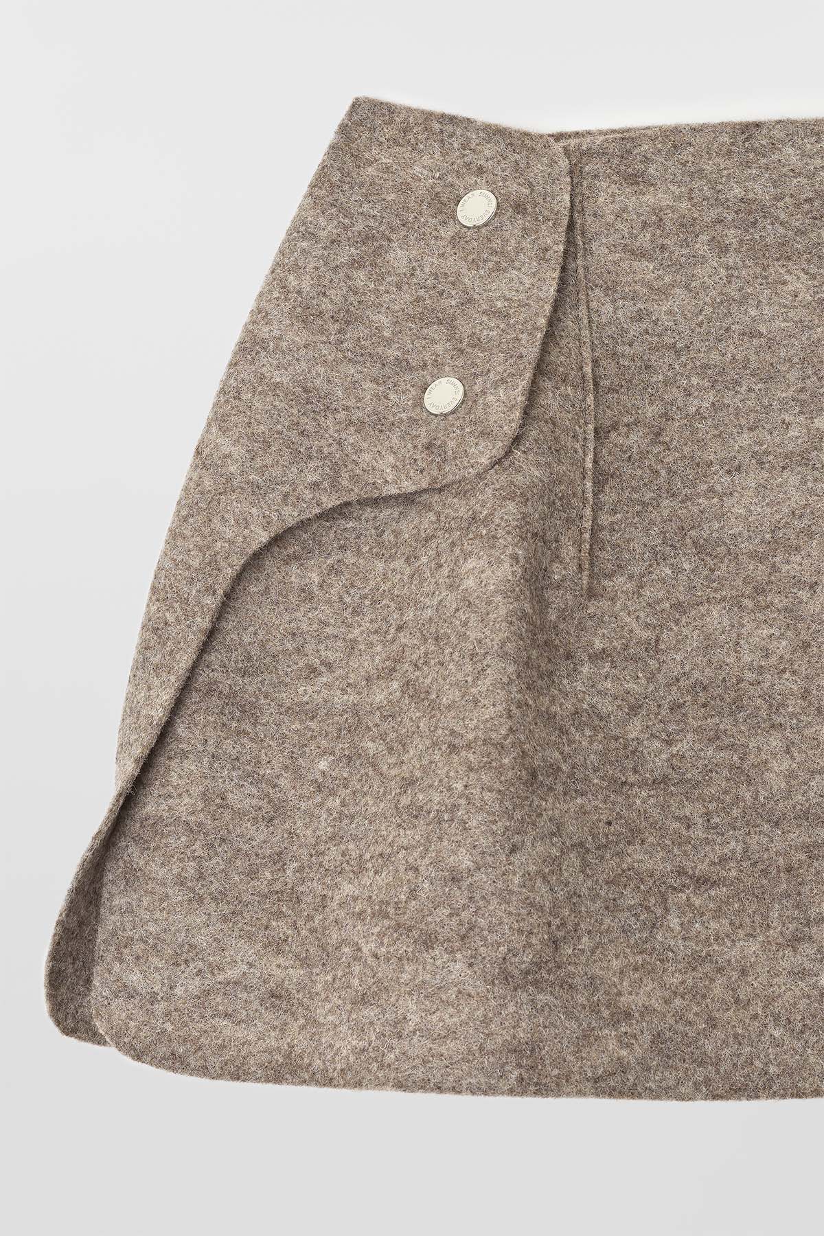 ARMATURA SKIRT / brown melange