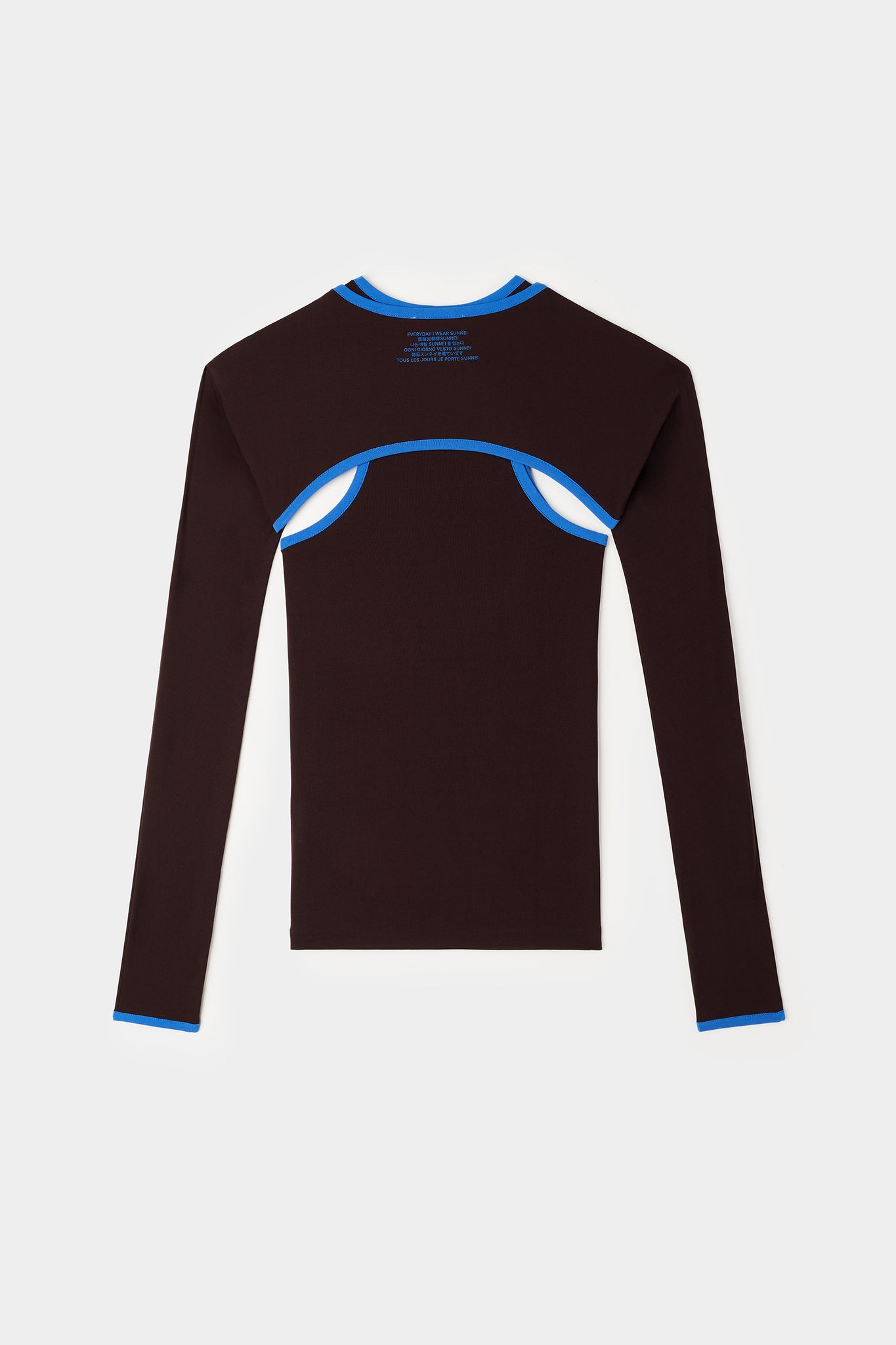 SUPER STRETCH COMBINED LONGSLEEVE TOP / chocolate plum