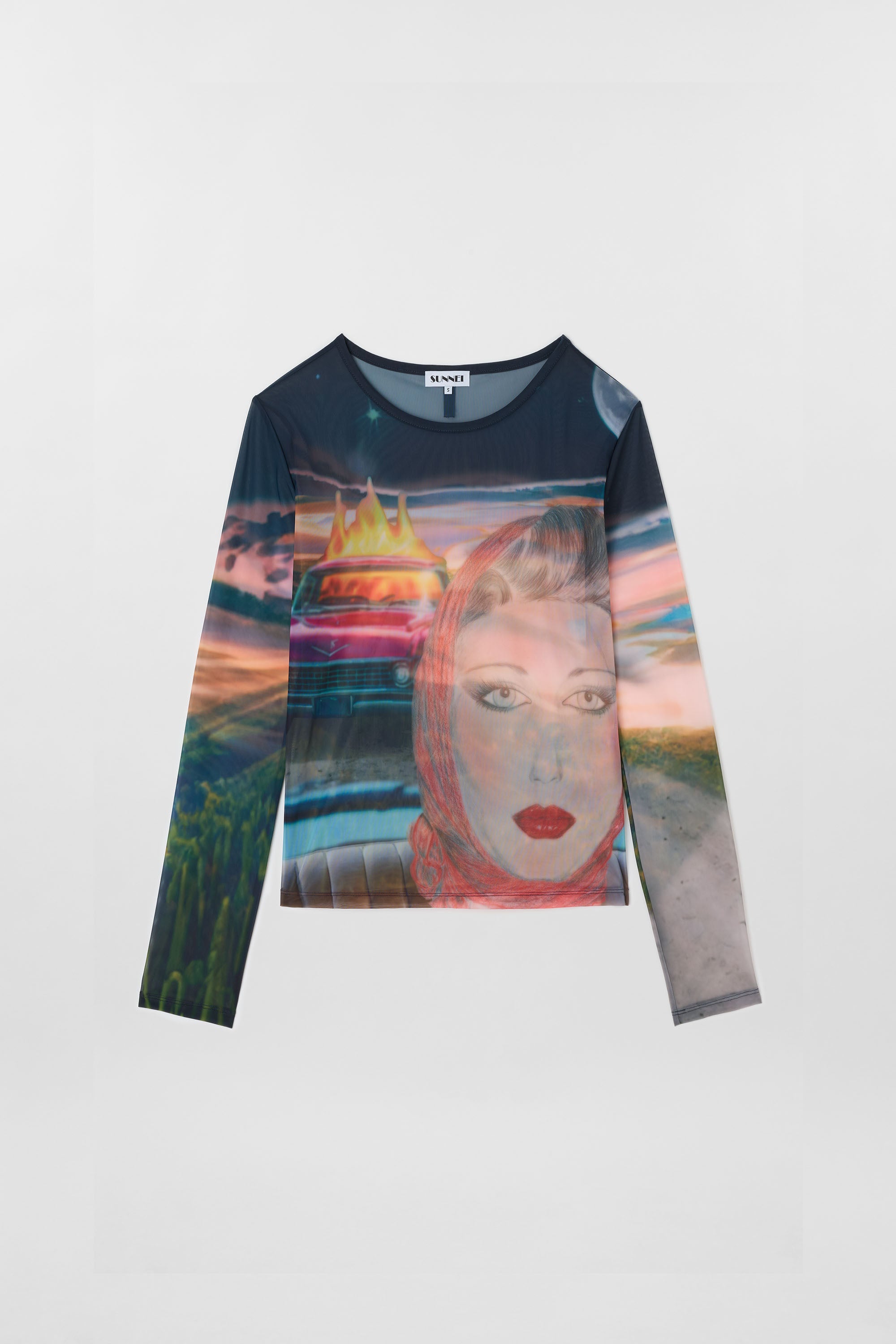 Tシャツ・カットソー SUNNEI Woman T-Shirt Multicolor RTWWTOP016 0023 SS25 TSHIRT & TOP WOMAN – SUNNEI