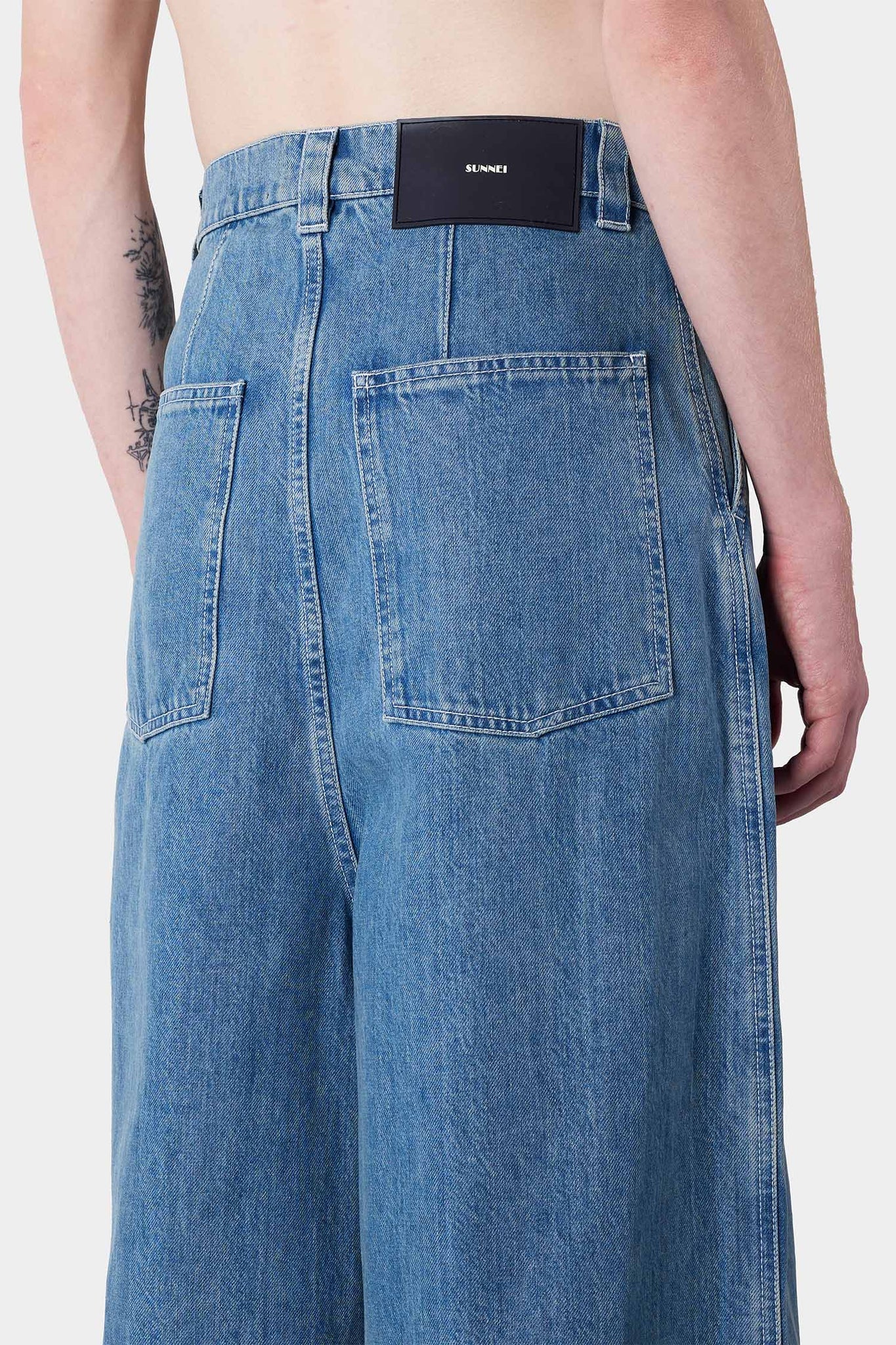 EXTRA OVER PANTS / light washed denim