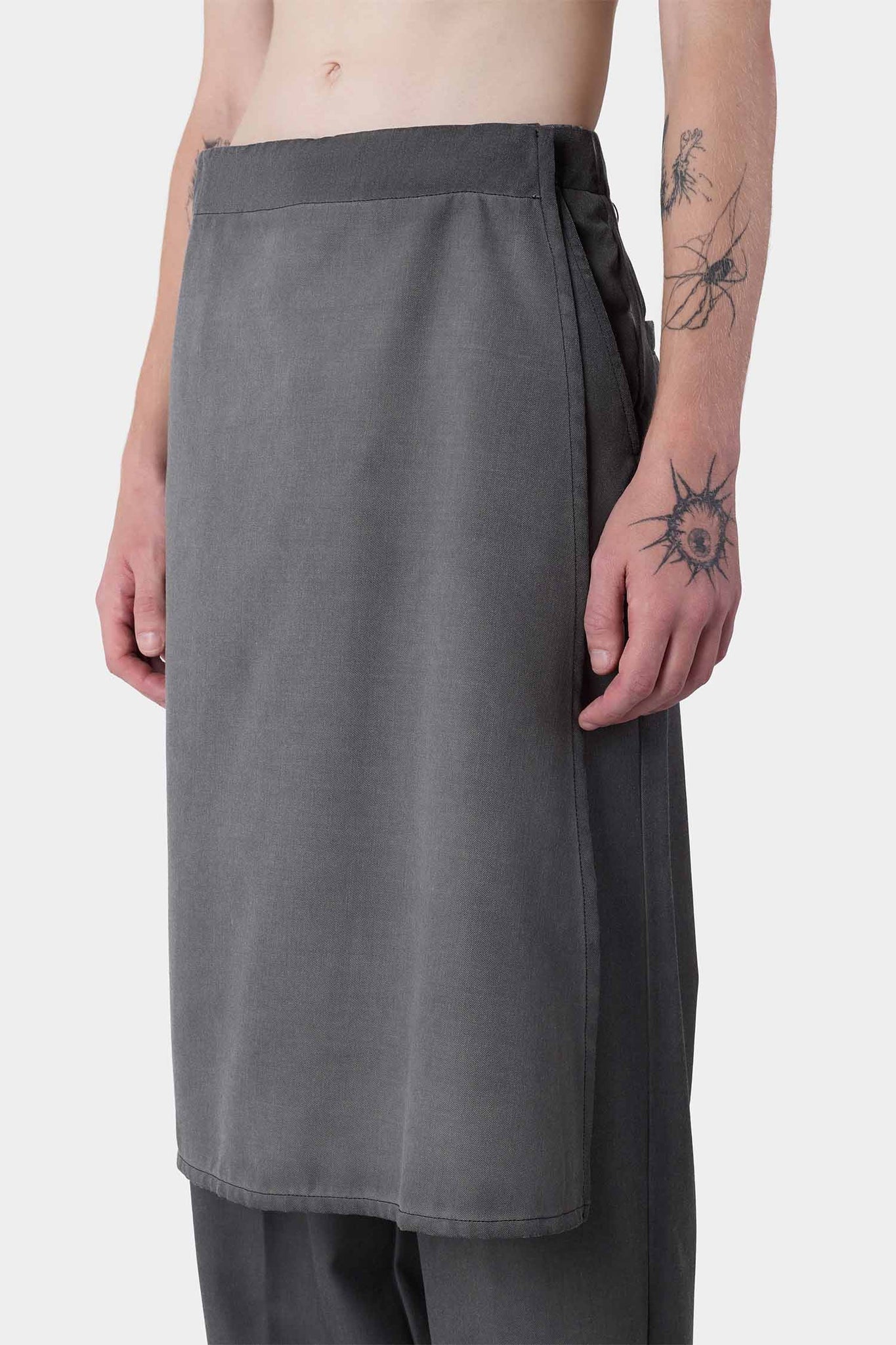 LONG PANTA SKIRT / grey