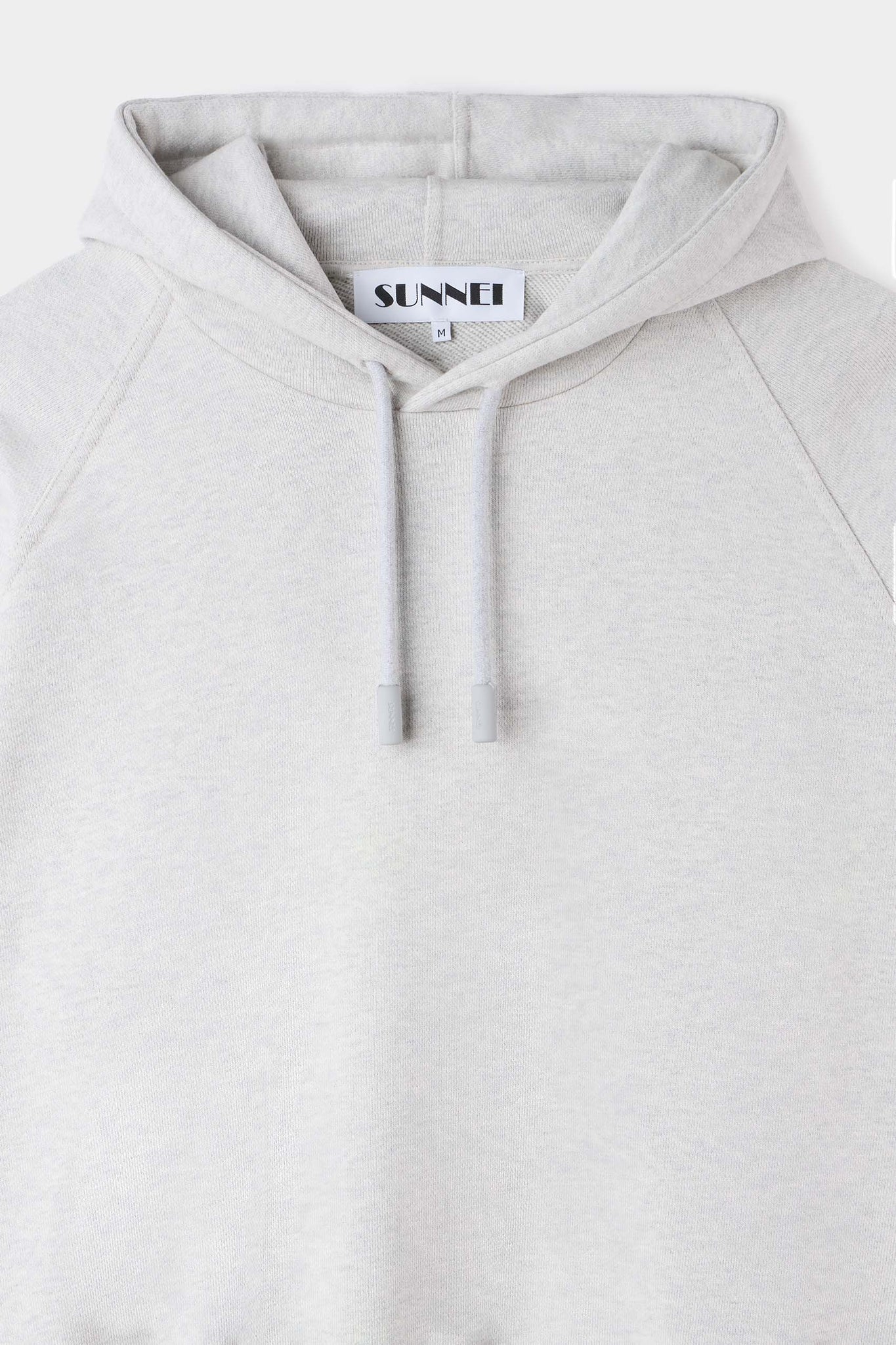 EMBROIDERED EIWS HOODIE light grey melange – SUNNEI