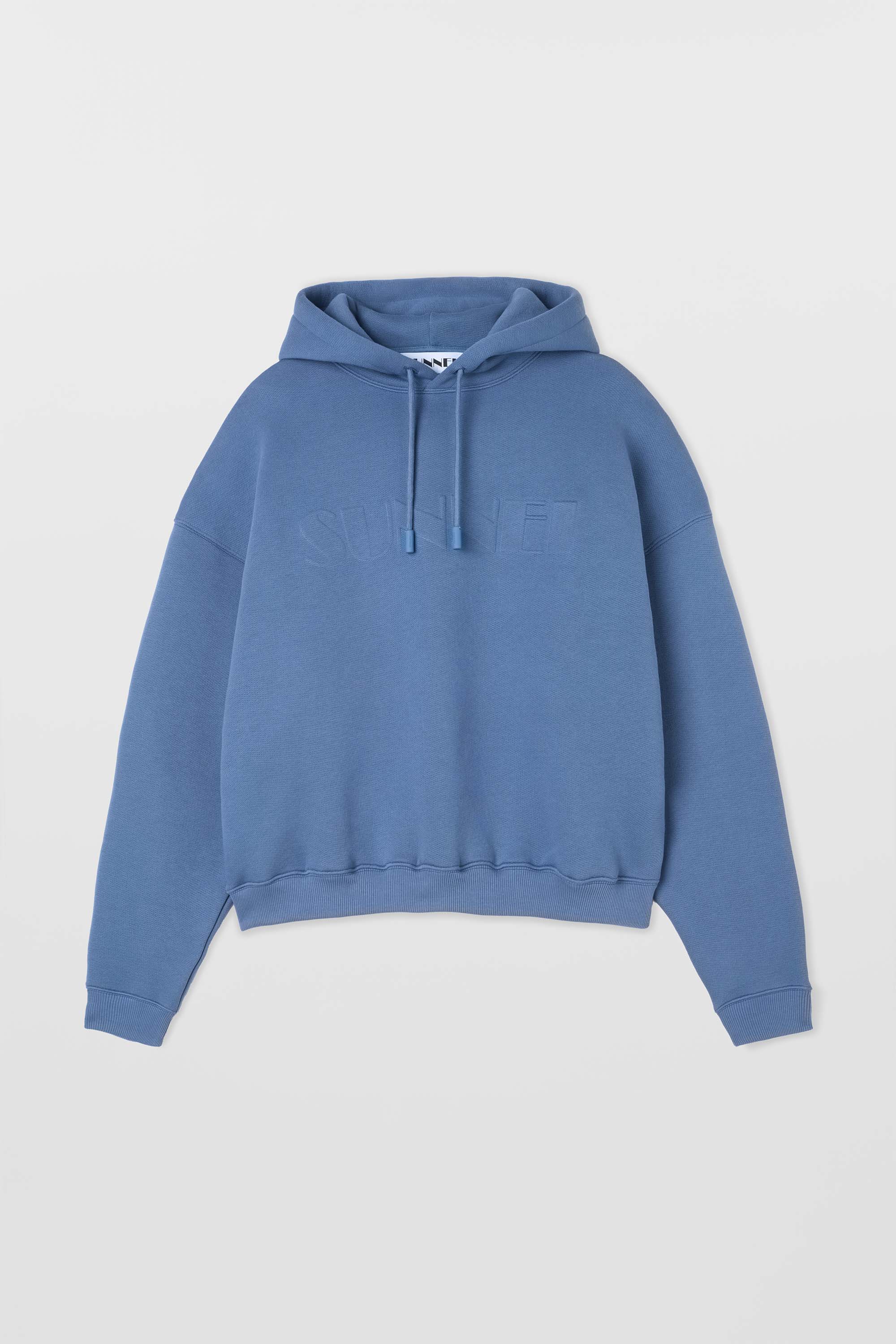 sunnei DOUBLE HOODIE / blue horizon Top Sale