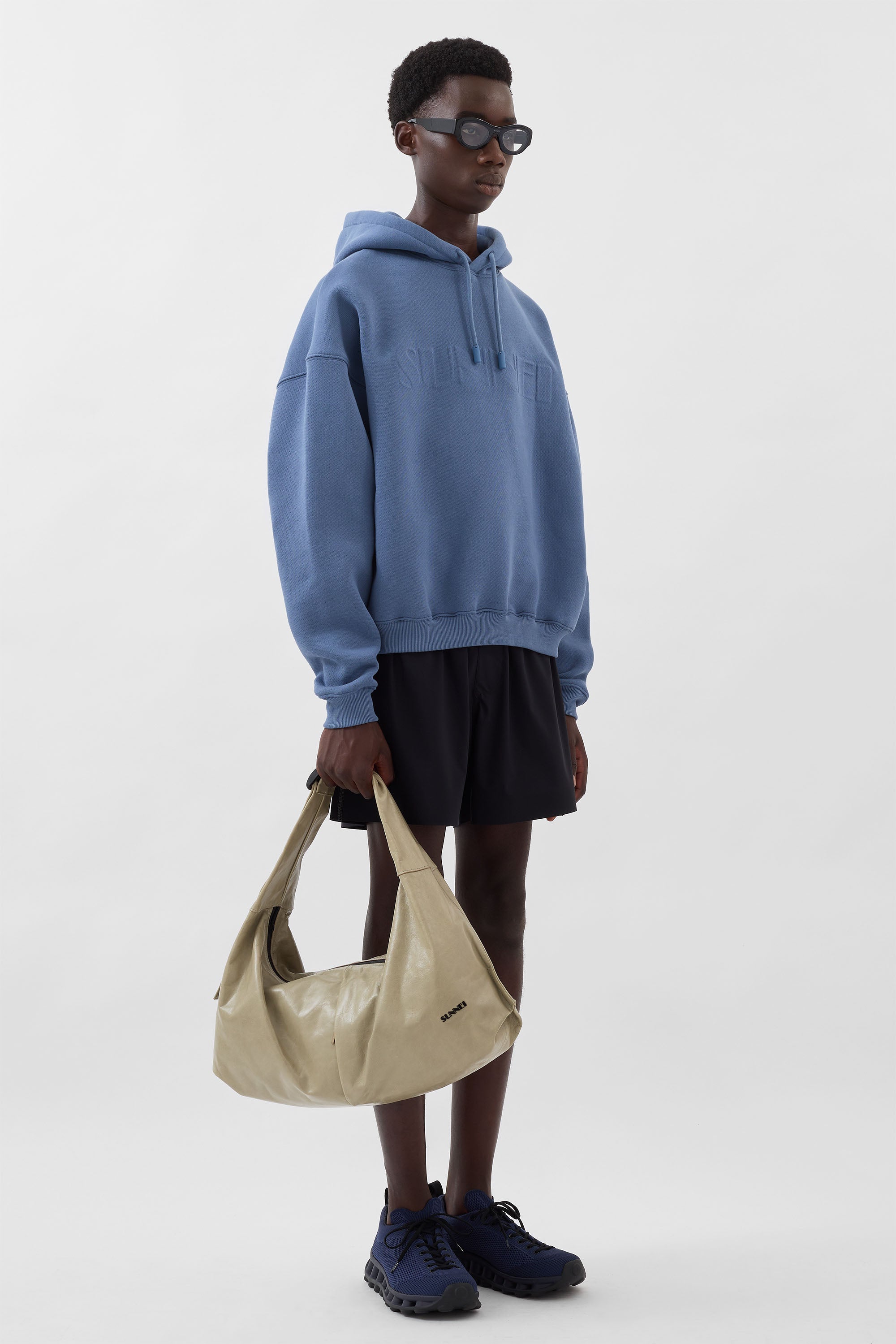 DOUBLE HOODIE / blue horizon – SUNNEI