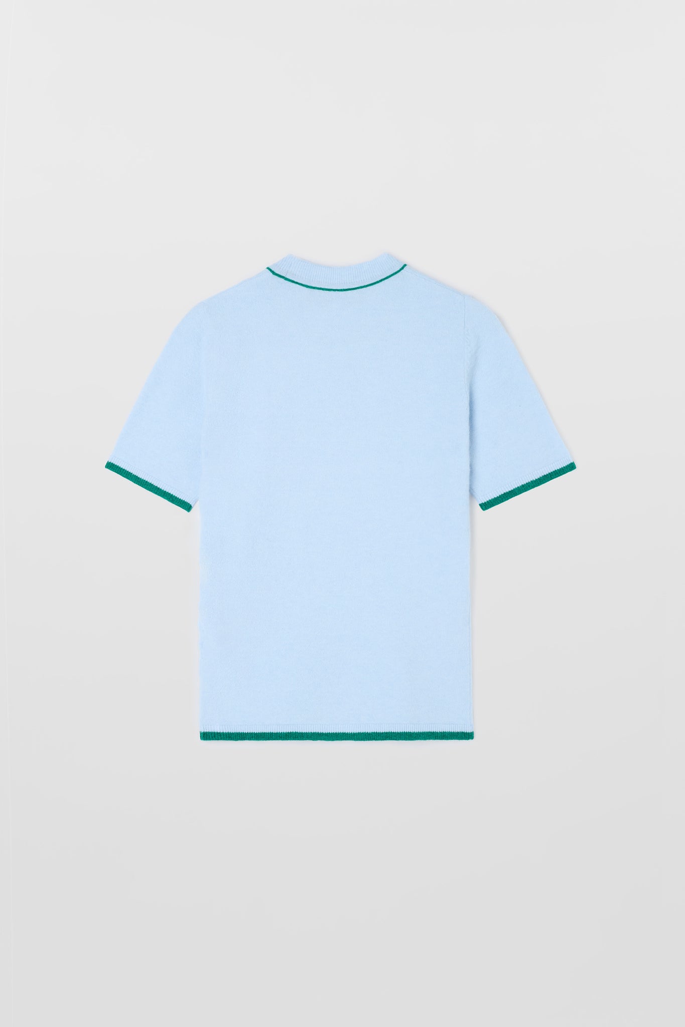 SHORTSLEEVE KNIT TOP / alice blue