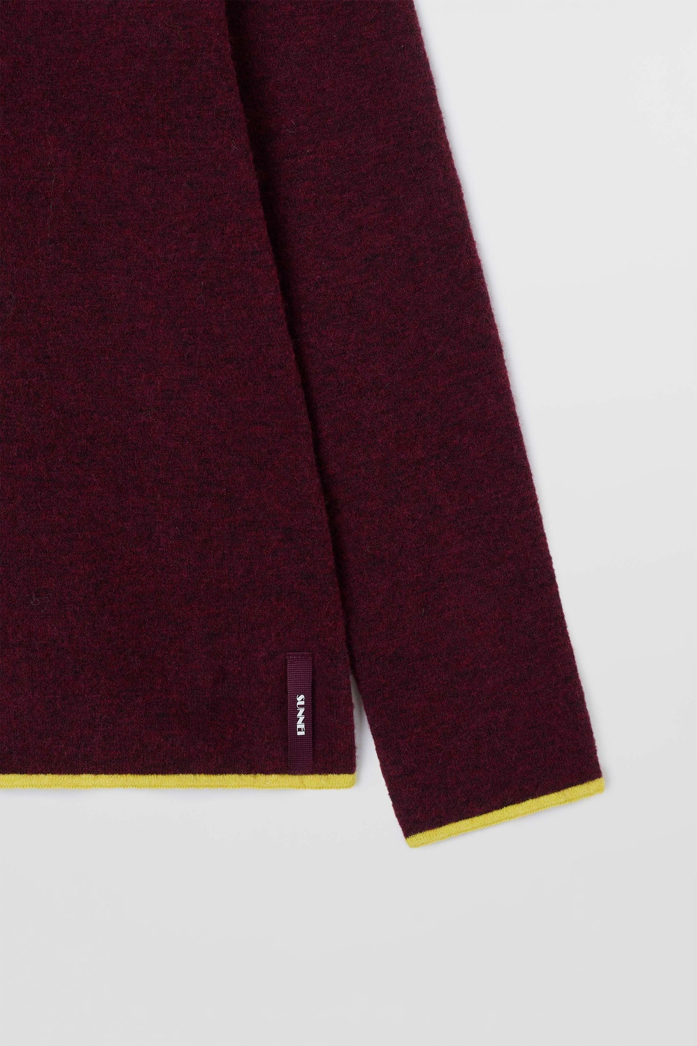 LONGSLEEVE ROUNDNECK / burnt aubergine