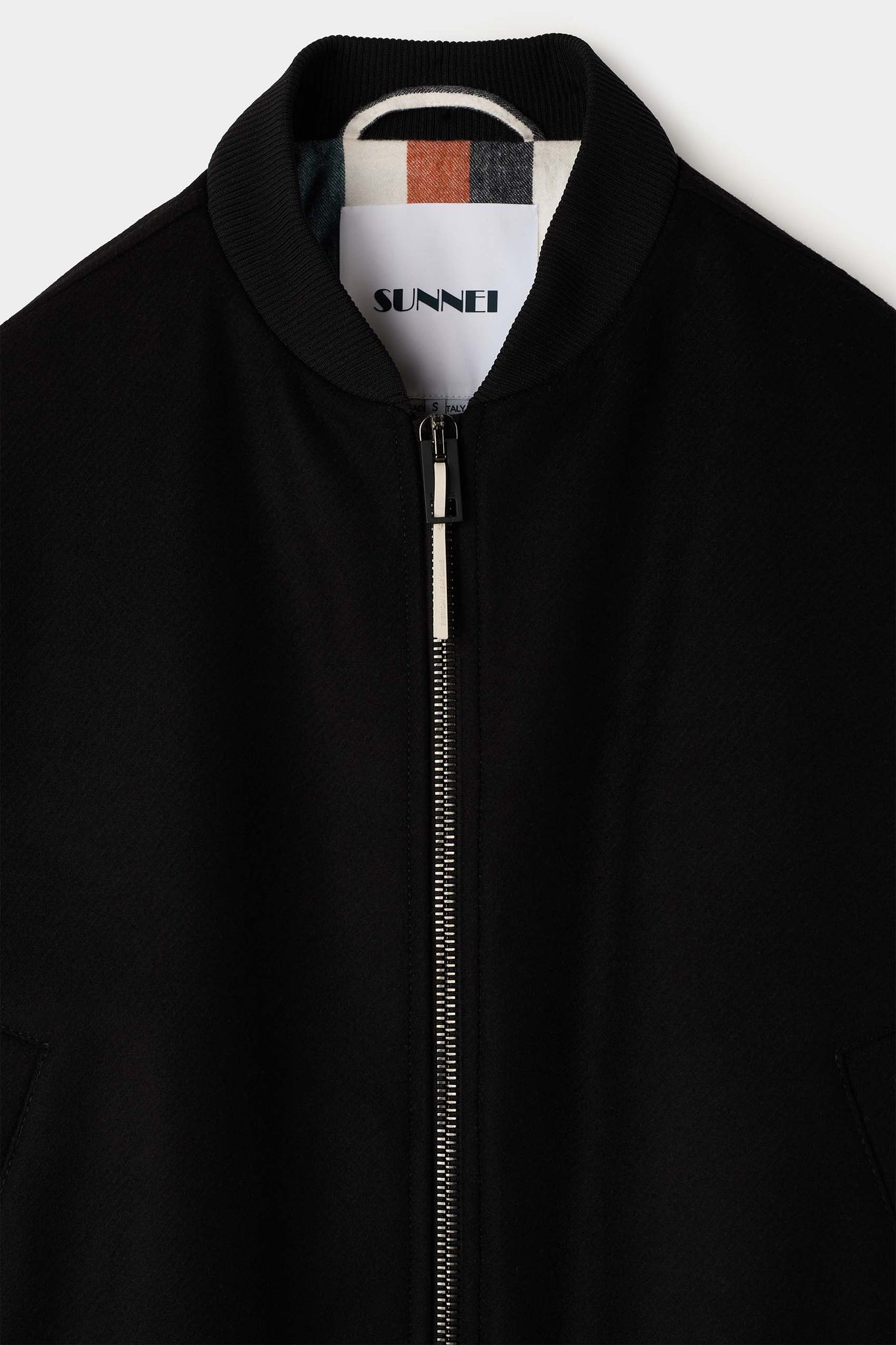 VARSITY BOMBER / black