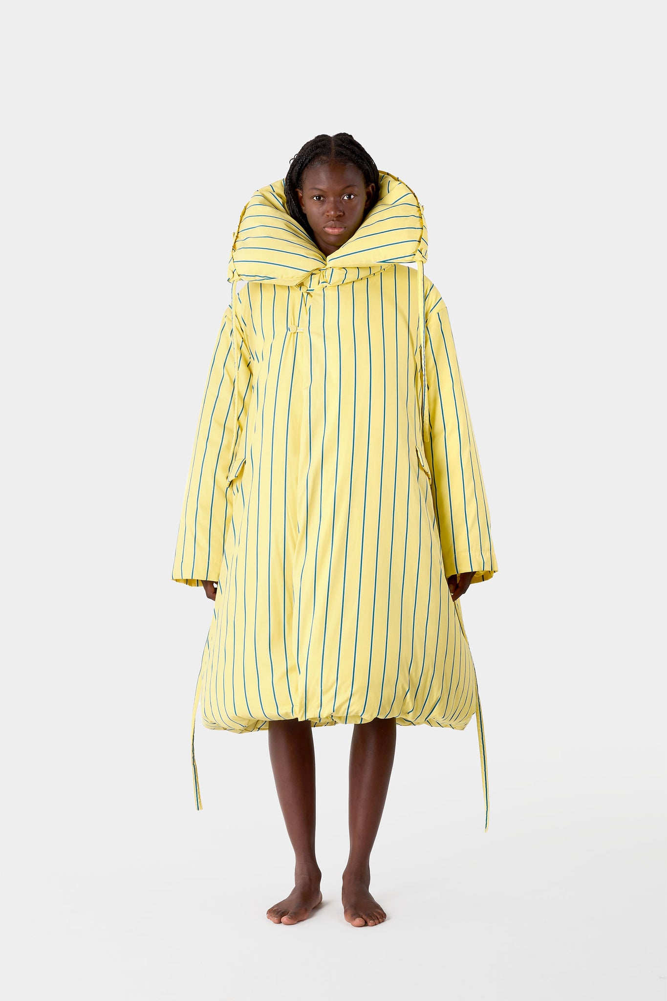 BLANKET JACKET / yellow stripes