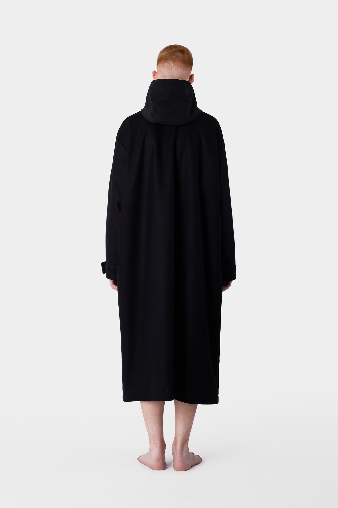 LONG CAR COAT / black