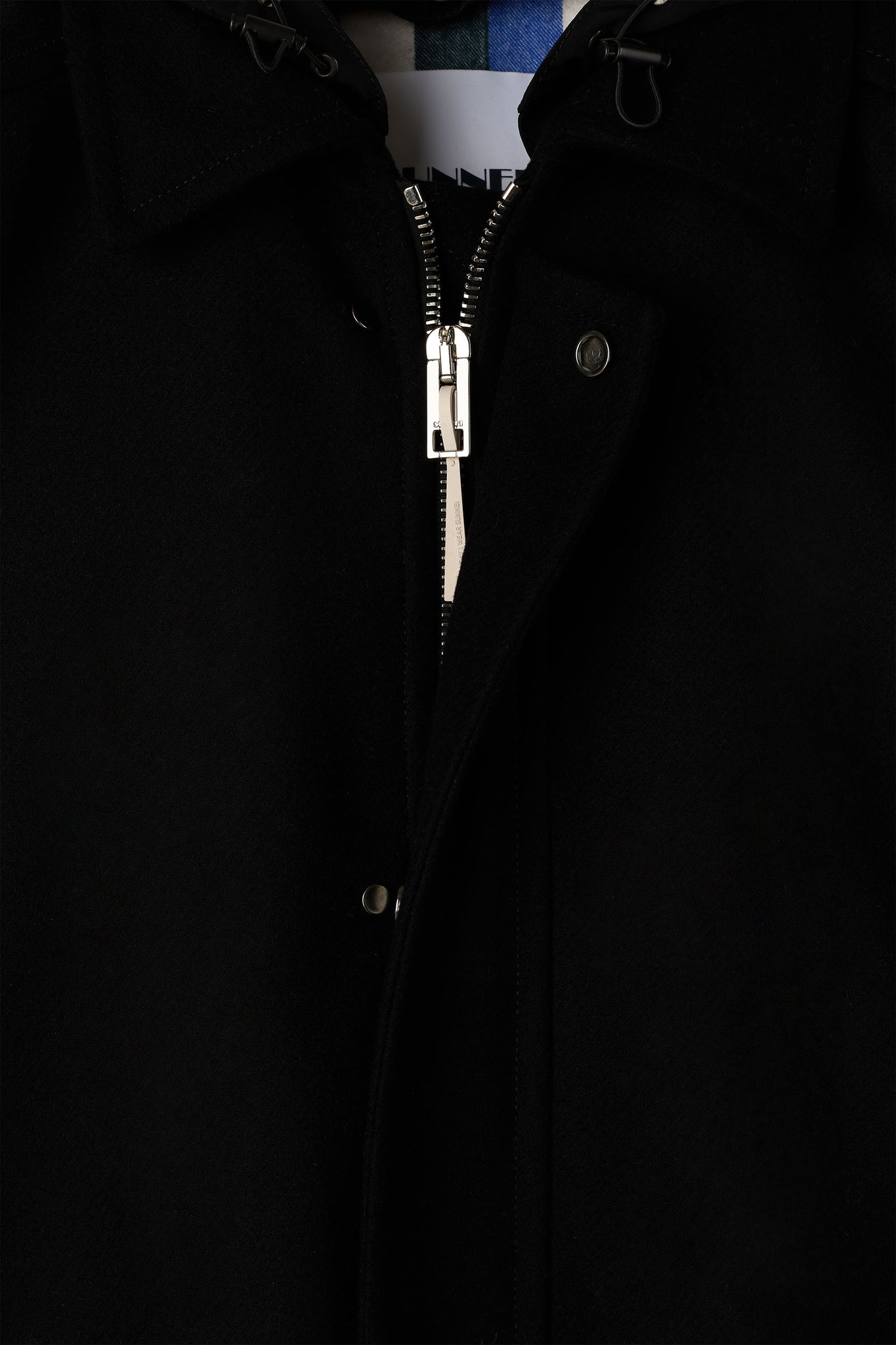 LONG CAR COAT / black