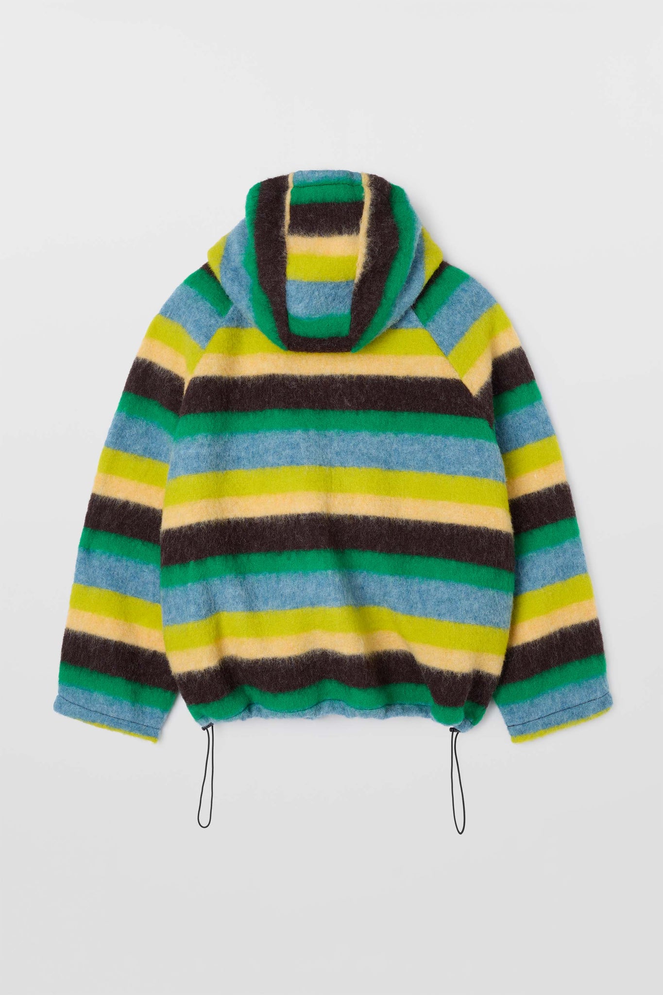 SHERPA HOODIE / multicolor stripes
