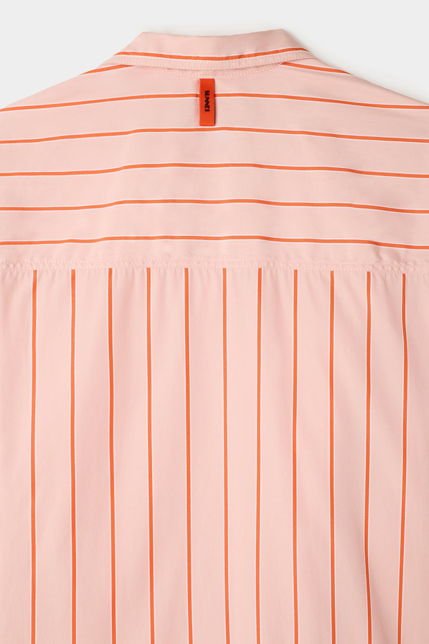 STRIPED OVER SHIRT / pink