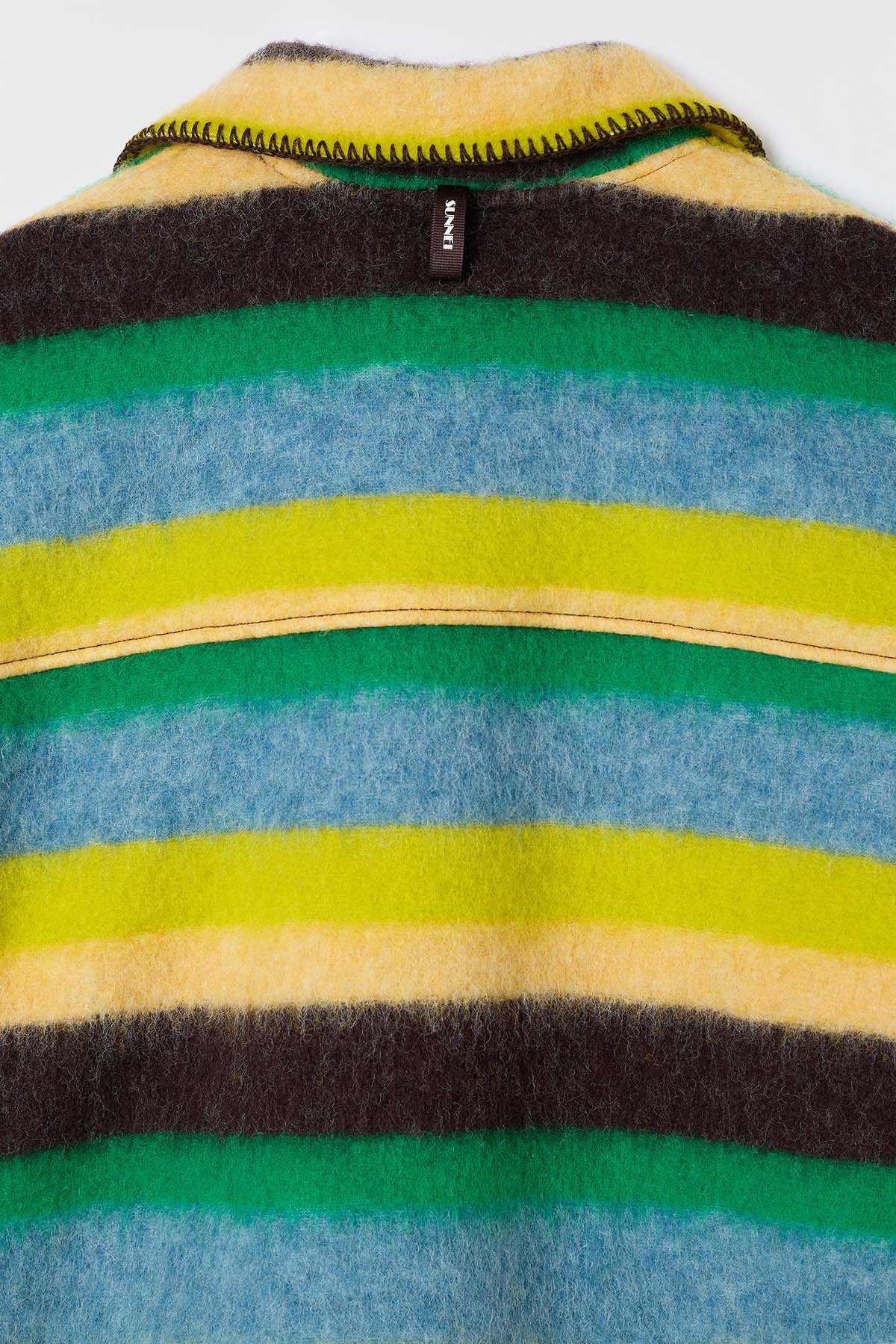 OVER SHIRT / multicolor stripes