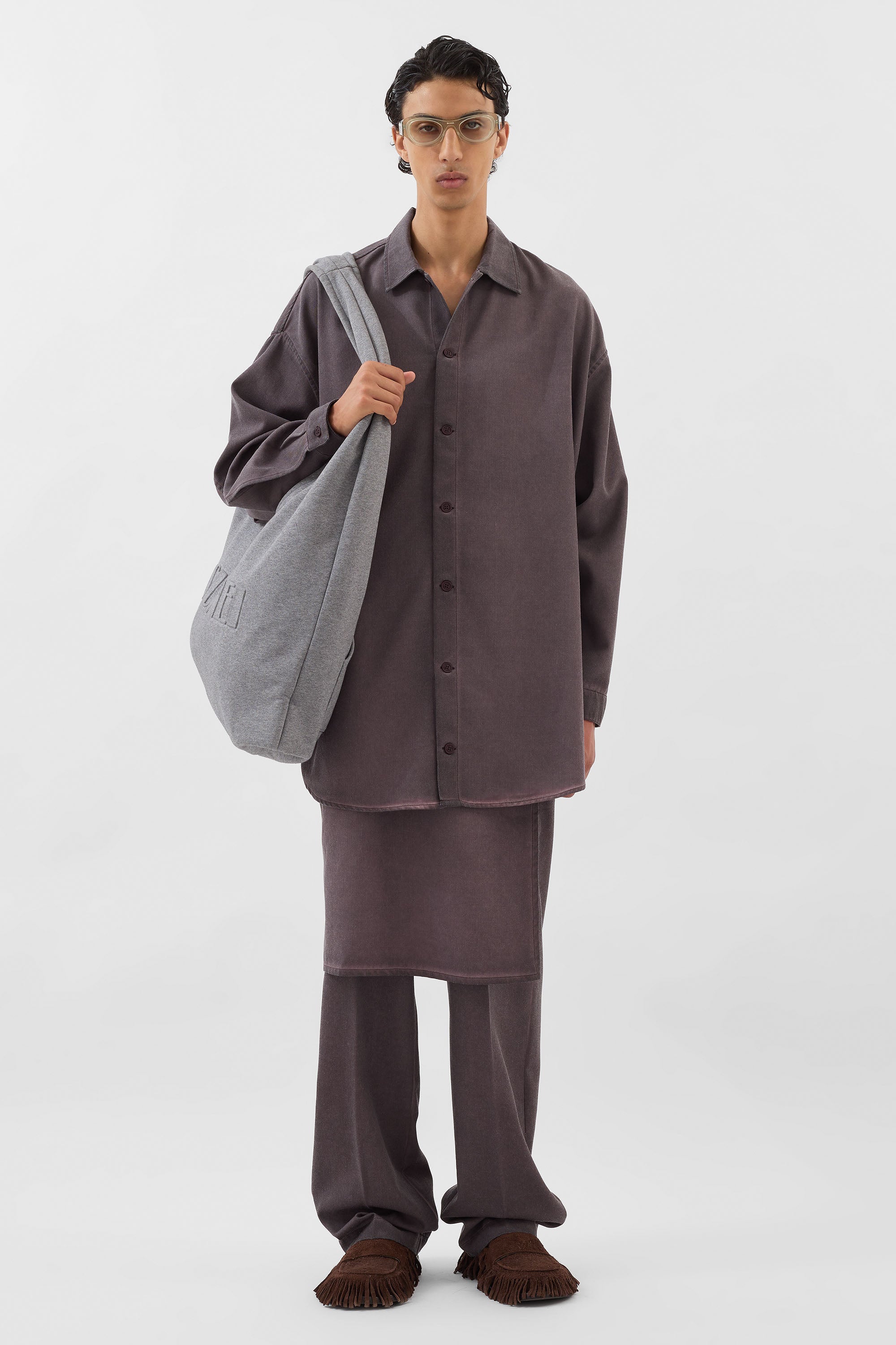 MEGA OVER SHIRT / plum – SUNNEI