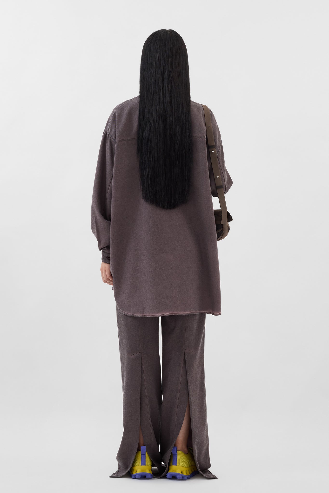 LOOSE FIT PANTS / plum
