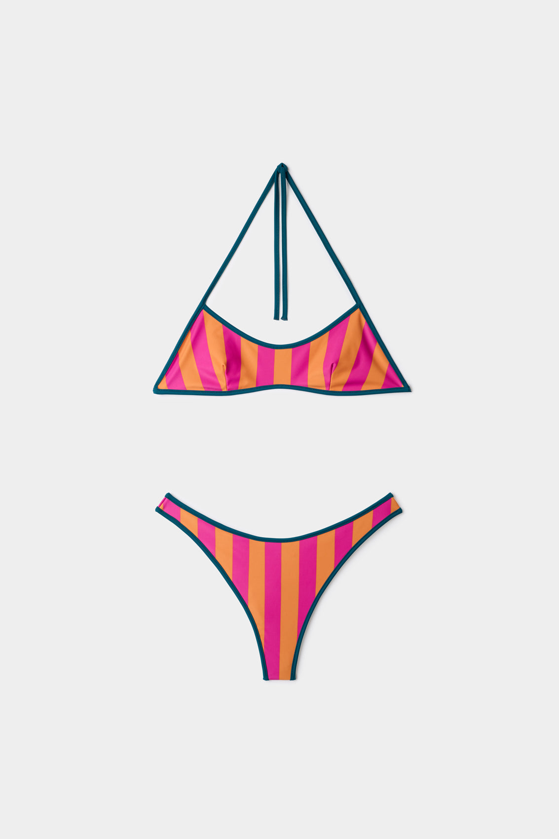 REVERSIBLE BIKINI / petrol green
